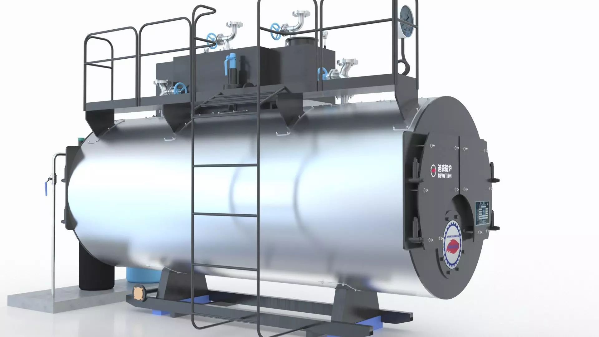 Industrial Boiler 3D model_0