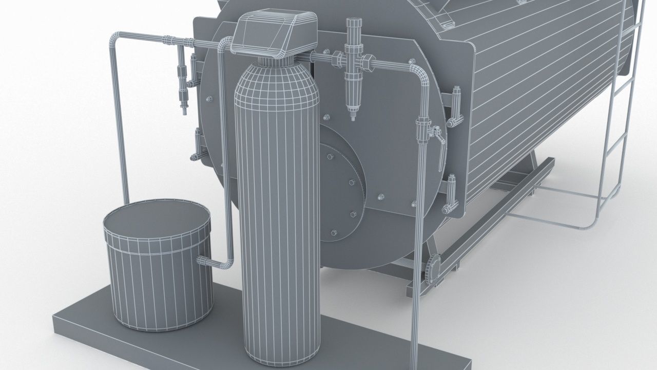 Industrial Boiler 3D model_19