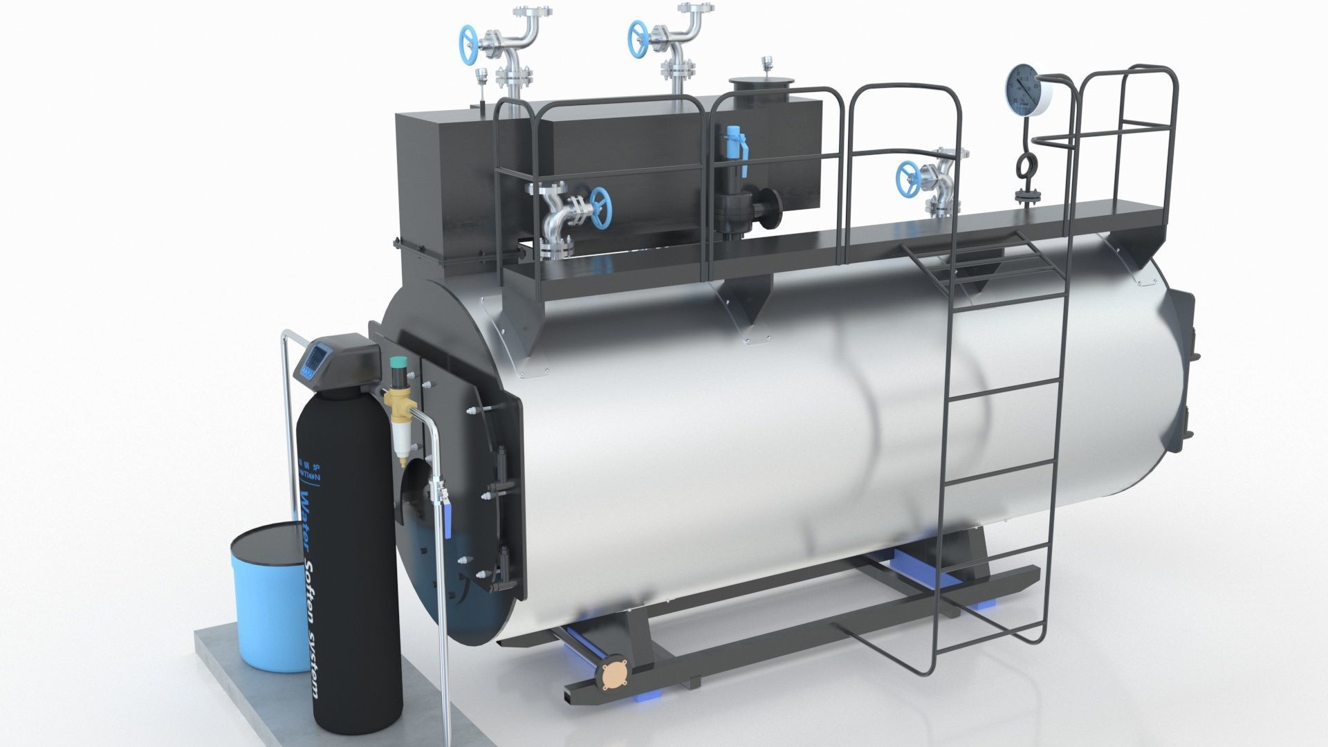 Industrial Boiler 3D model_3