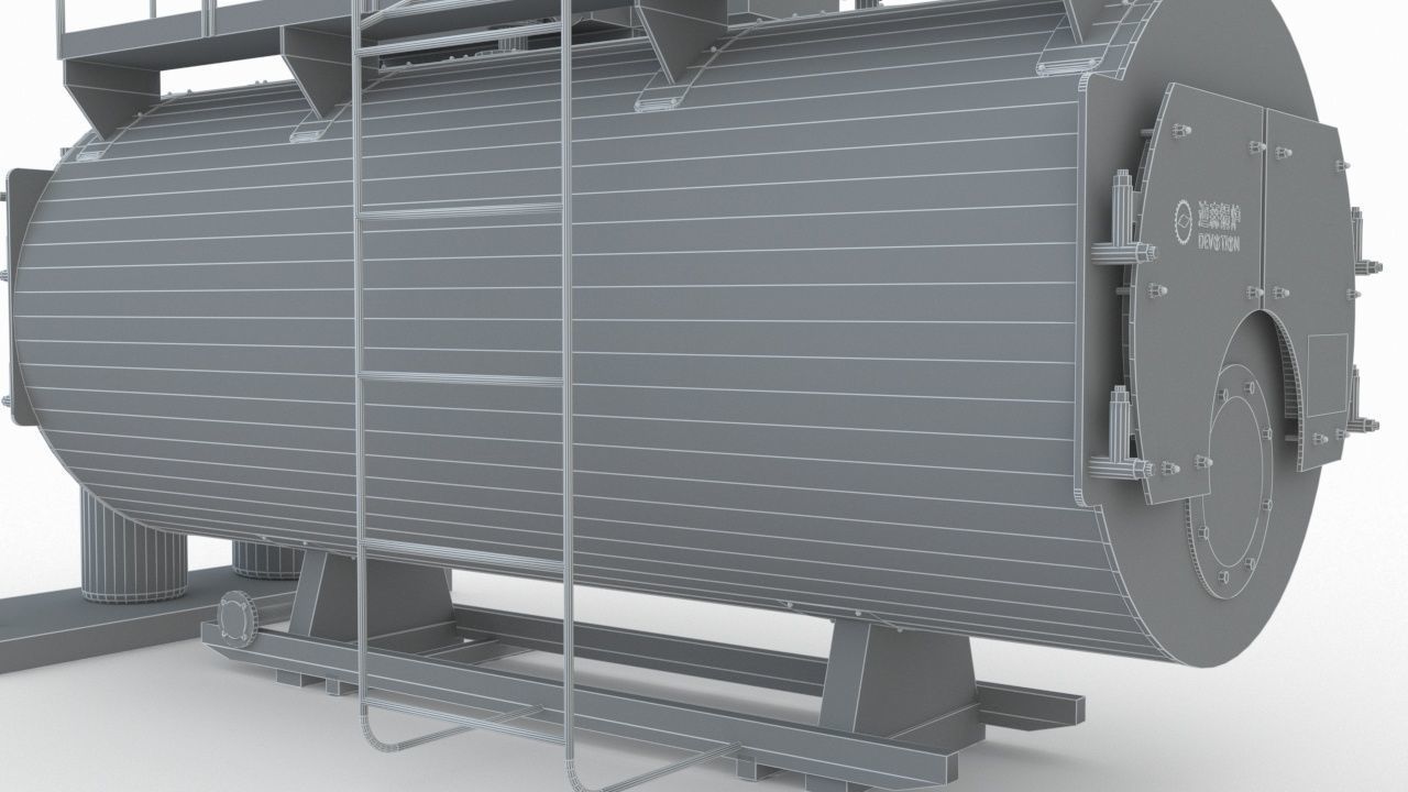 Industrial Boiler 3D model_18
