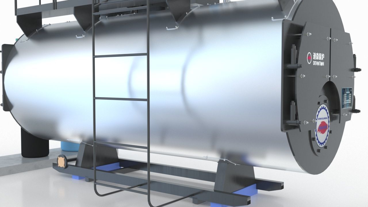 Industrial Boiler 3D model_9