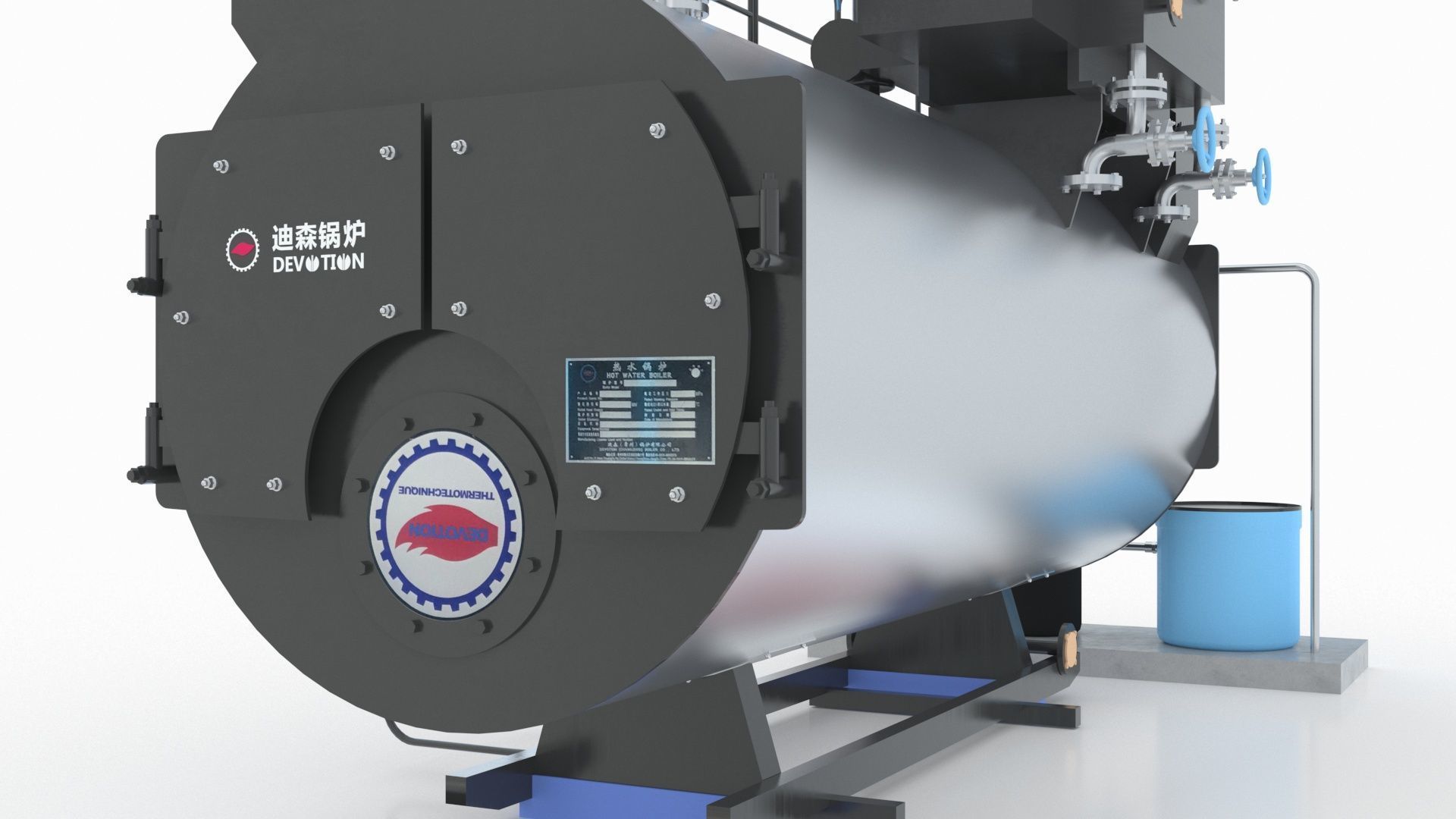 Industrial Boiler 3D model_8