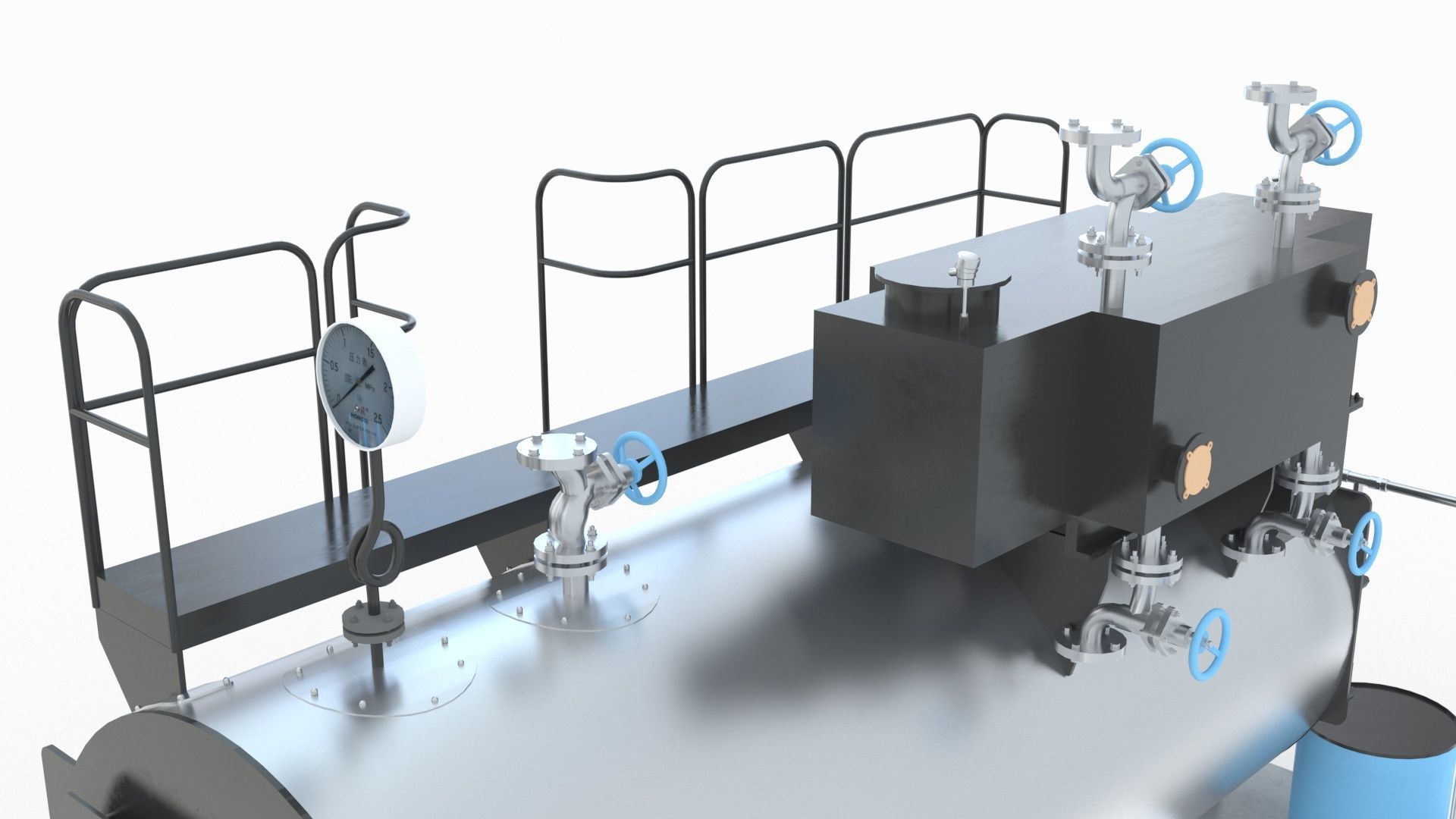 Industrial Boiler 3D model_7