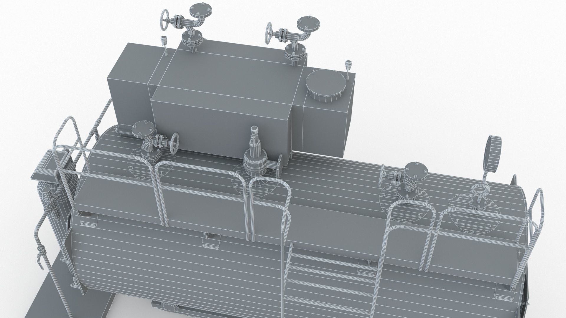 Industrial Boiler 3D model_16