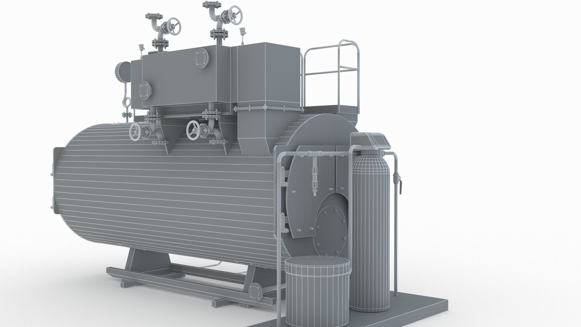 Industrial Boiler 3D model_13
