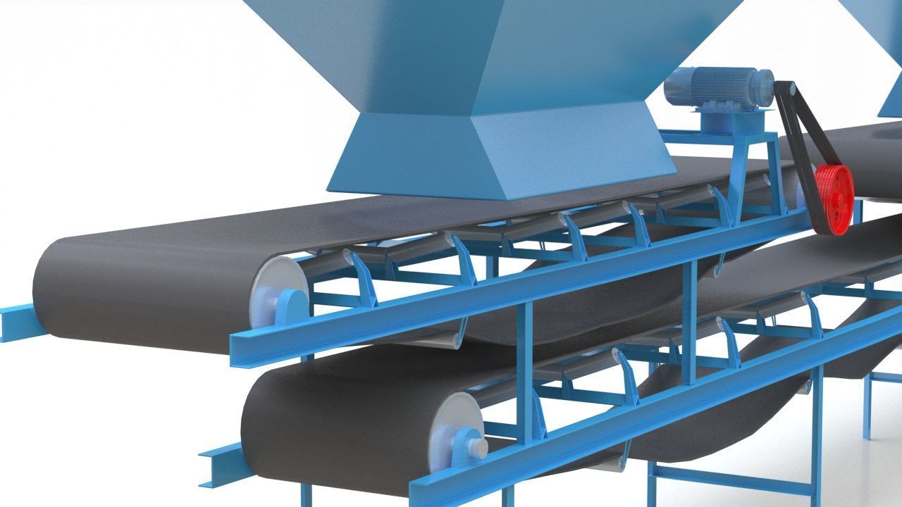 Coal Blending Machine For Silo 3D model_7