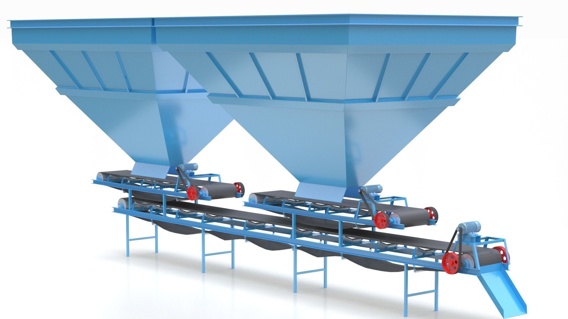 Coal Blending Machine For Silo 3D model_4