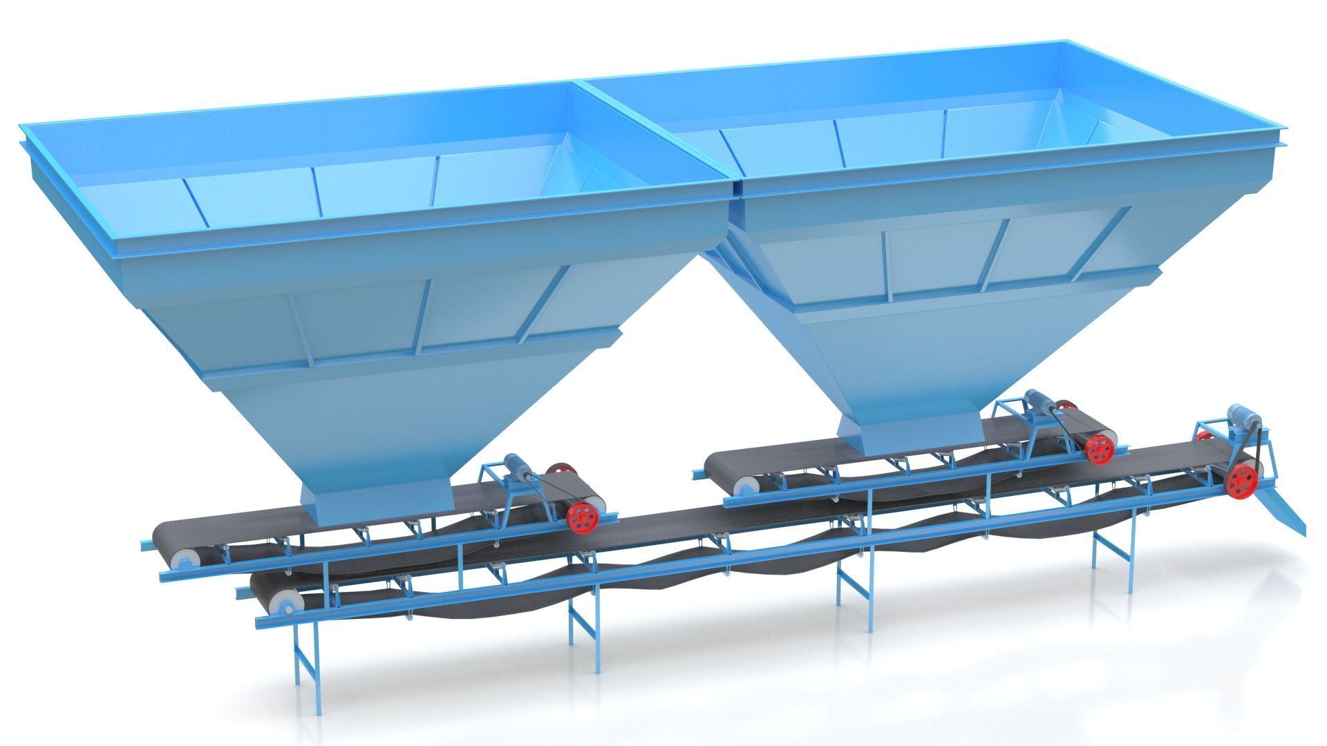 Coal Blending Machine For Silo 3D model_2