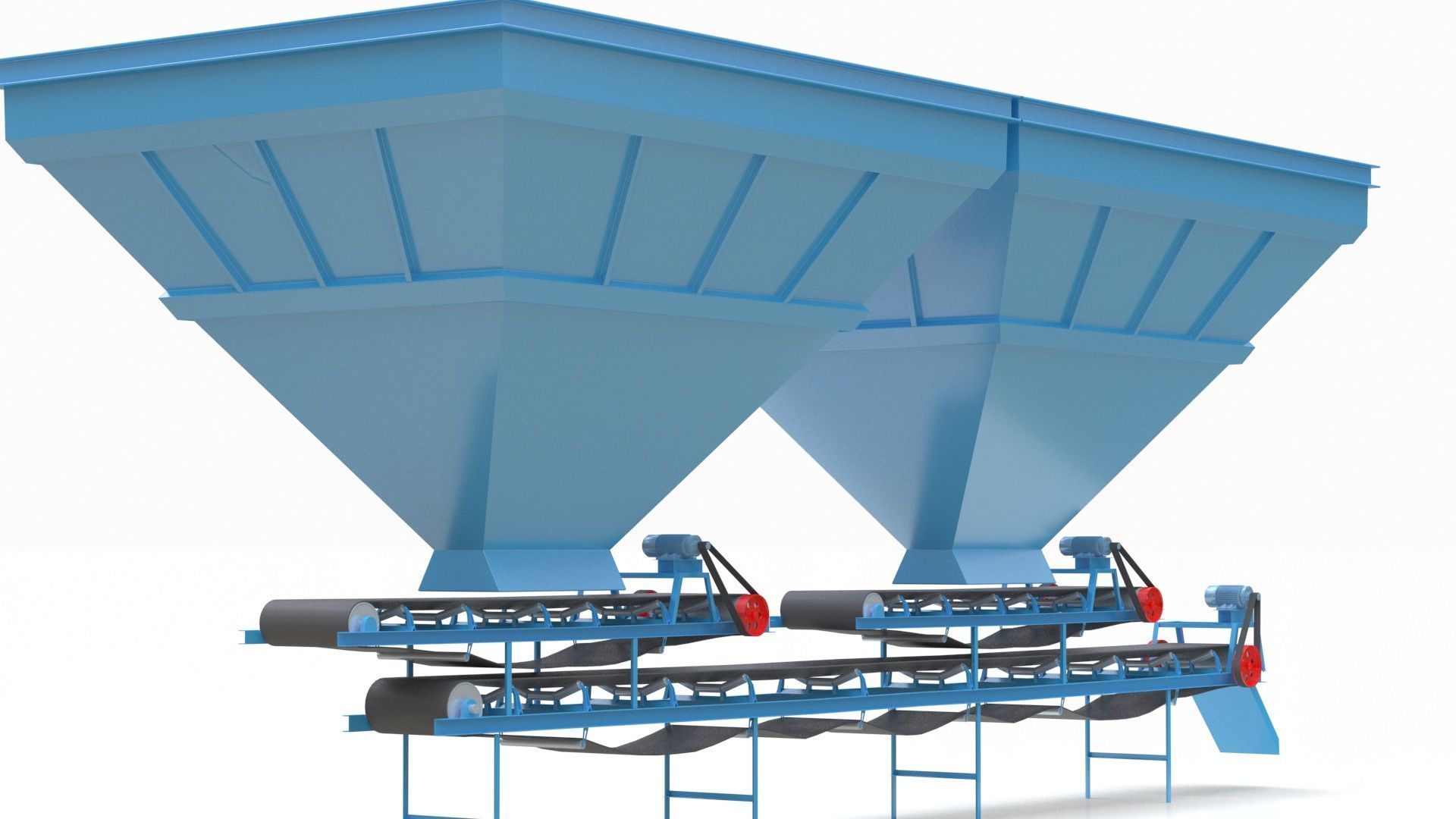 Coal Blending Machine For Silo 3D model_5