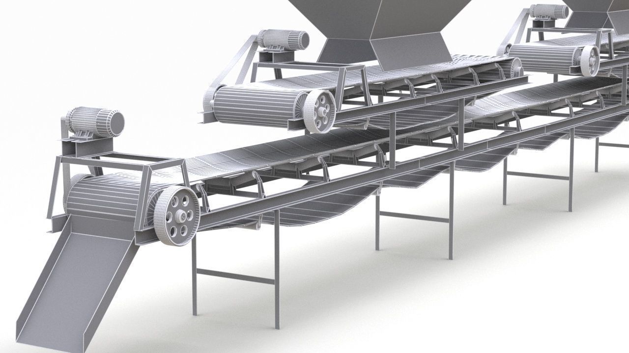 Coal Blending Machine For Silo 3D model_17