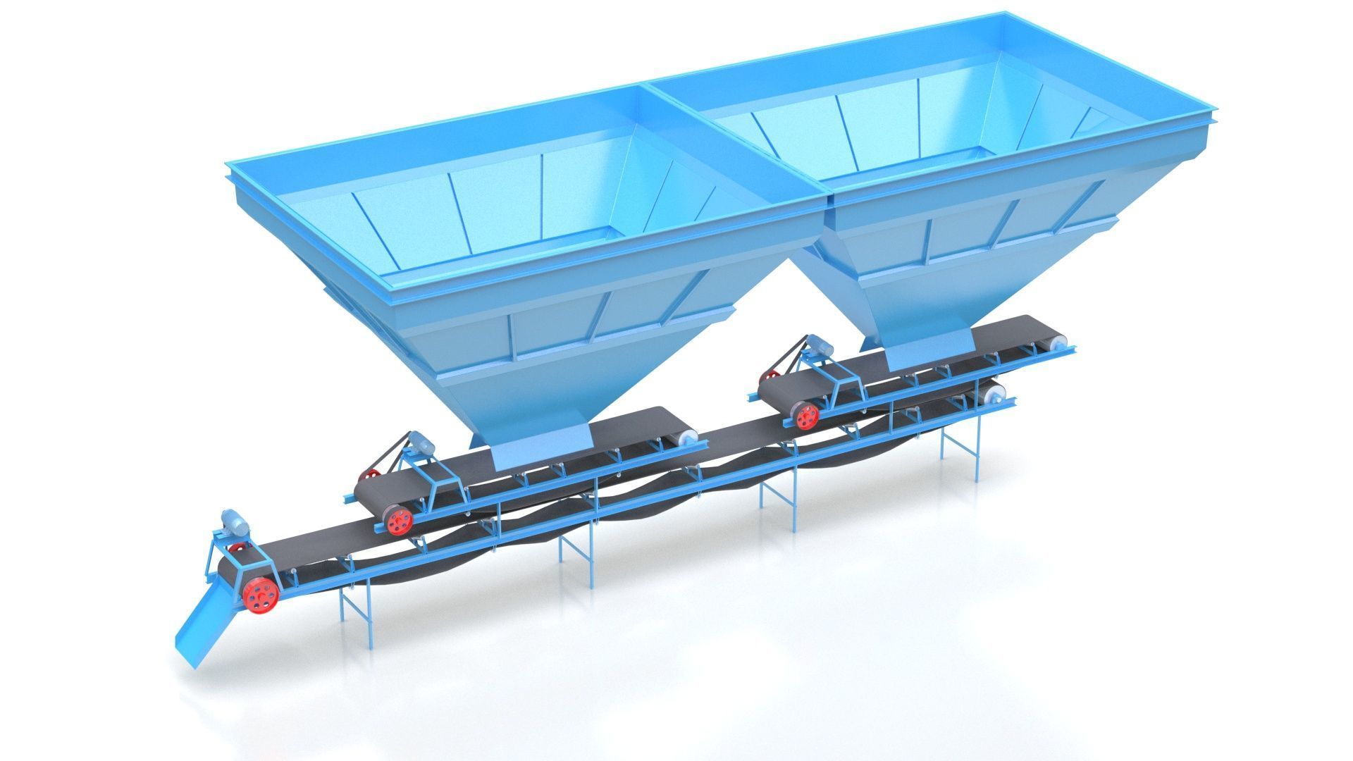 Coal Blending Machine For Silo 3D model_1