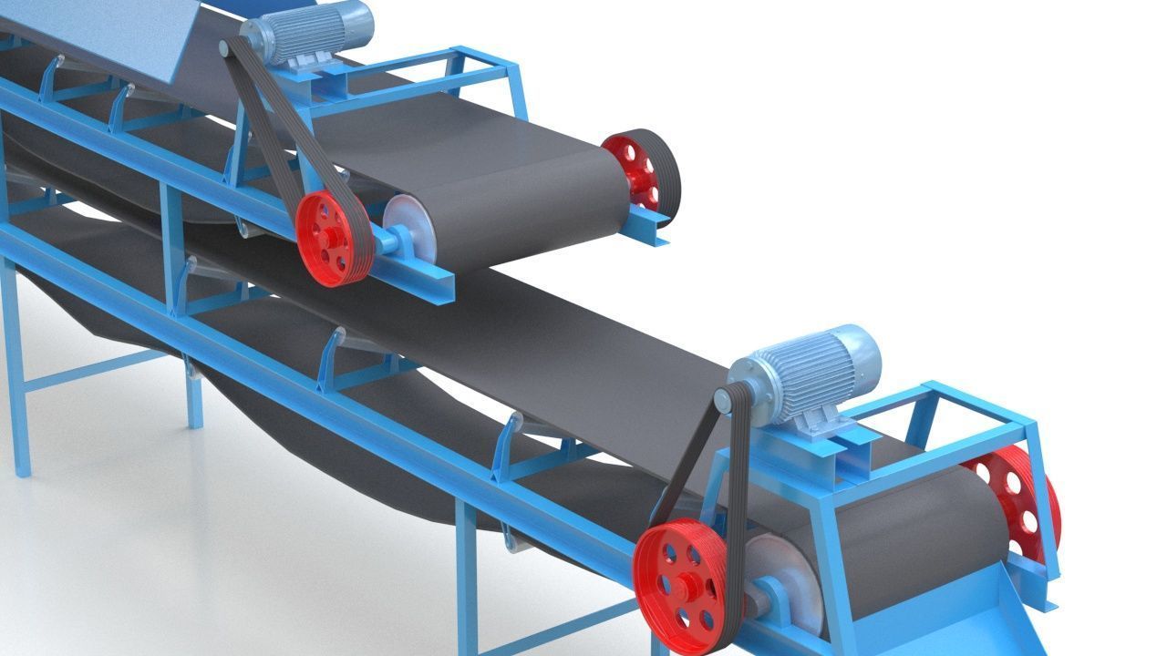 Coal Blending Machine For Silo 3D model_9