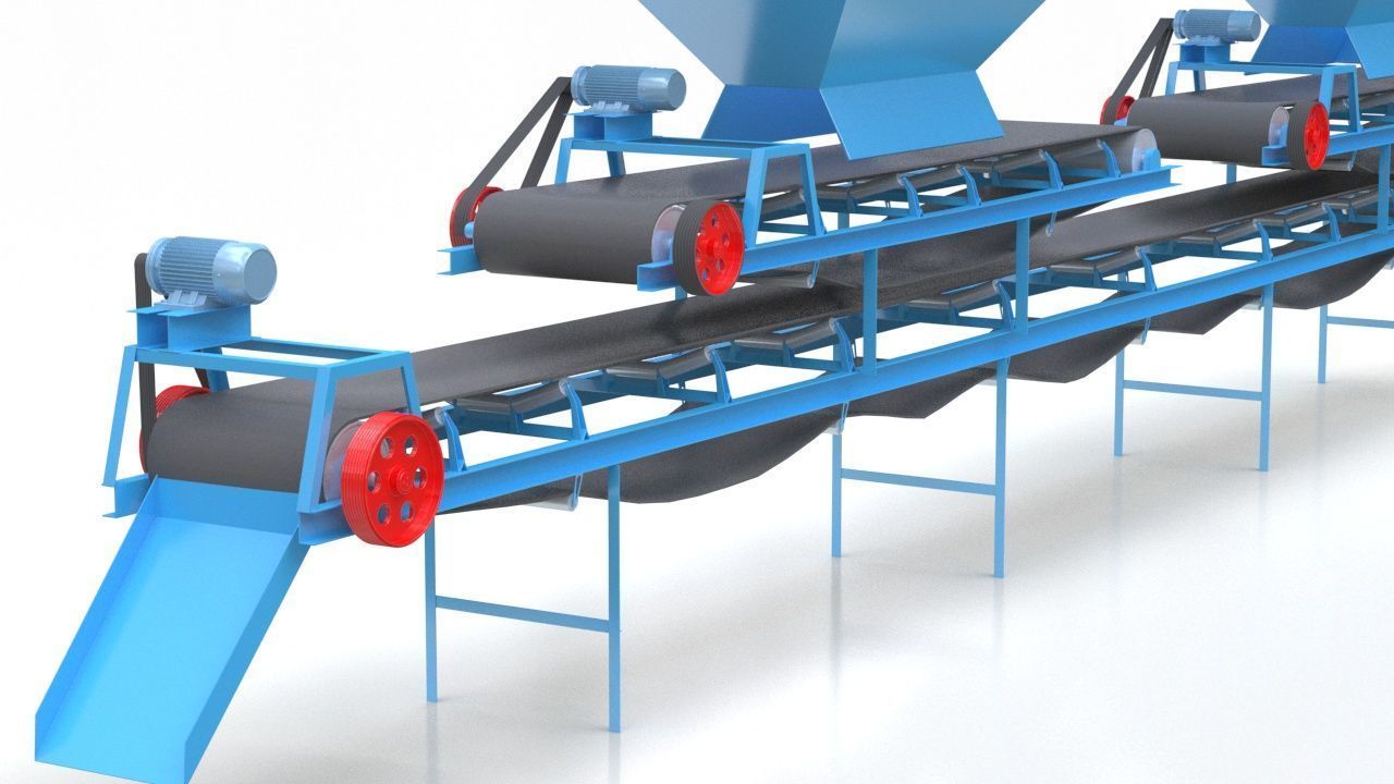 Coal Blending Machine For Silo 3D model_8