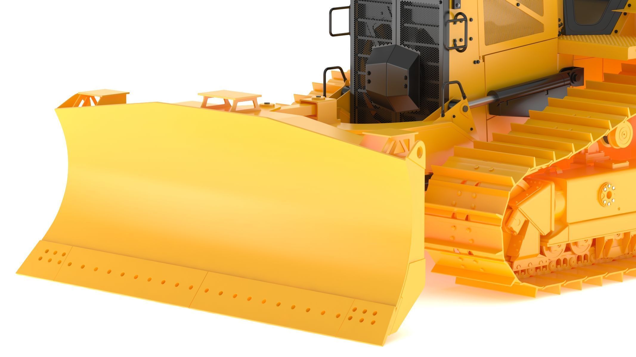 CAT Medium Dozers D6 XE 3D model_11
