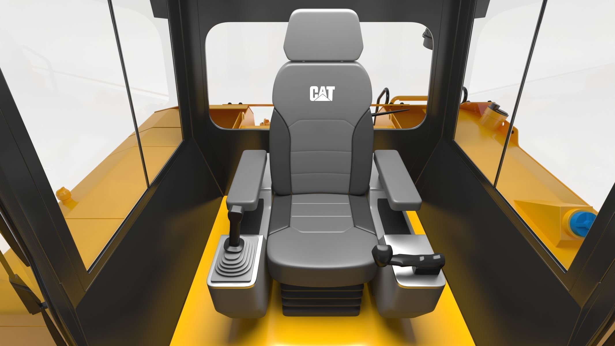 CAT Medium Dozers D6 XE 3D model_20