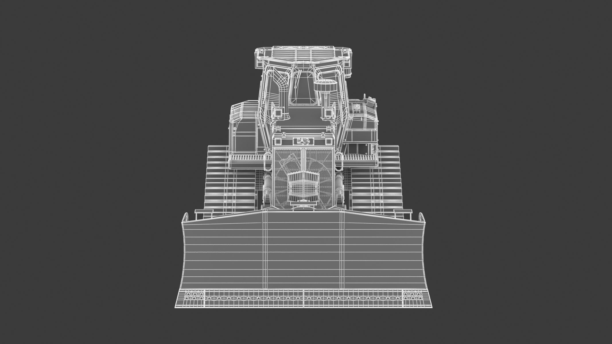 CAT Medium Dozers D6 XE 3D model_24