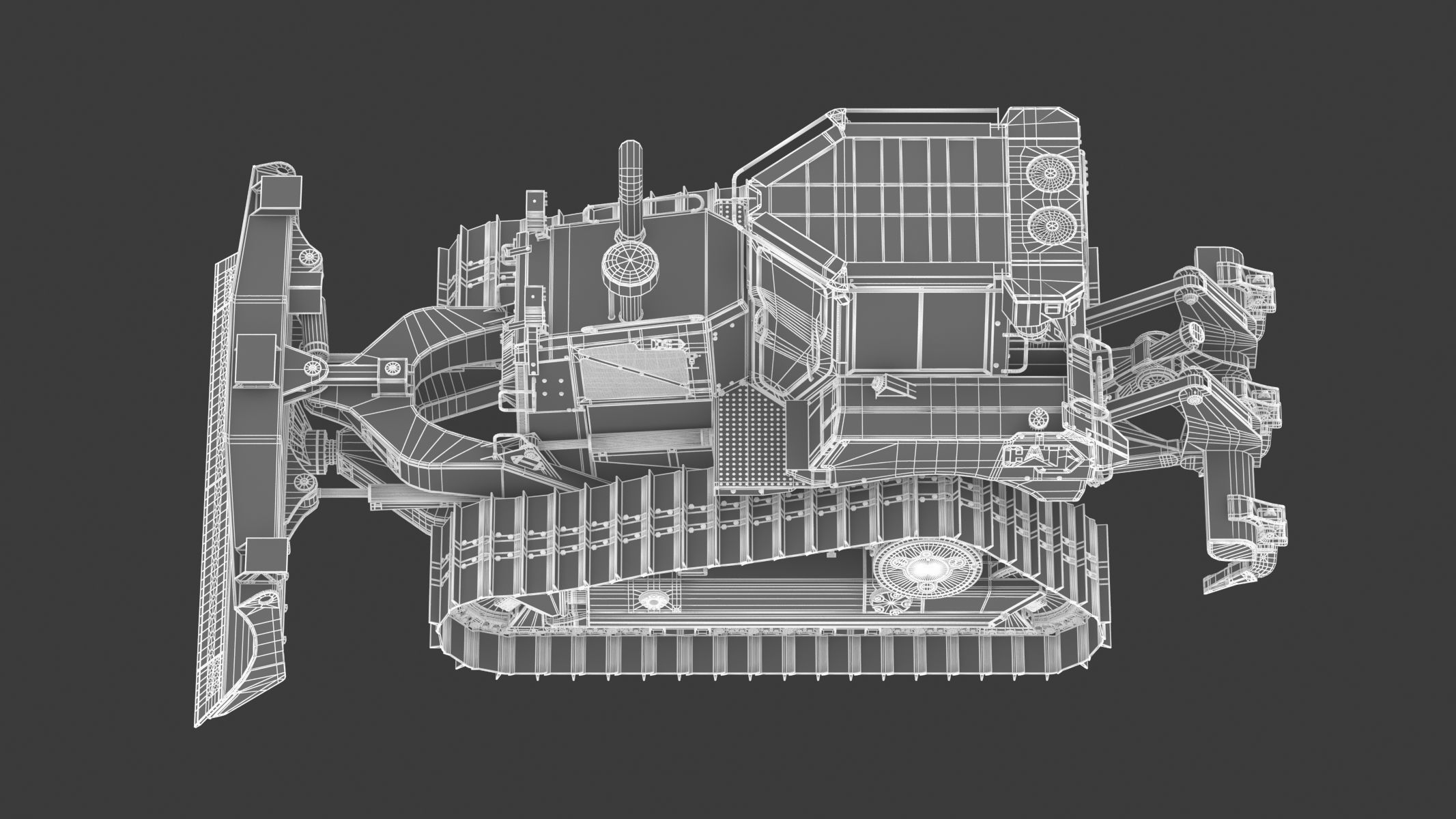CAT Medium Dozers D6 XE 3D model_30