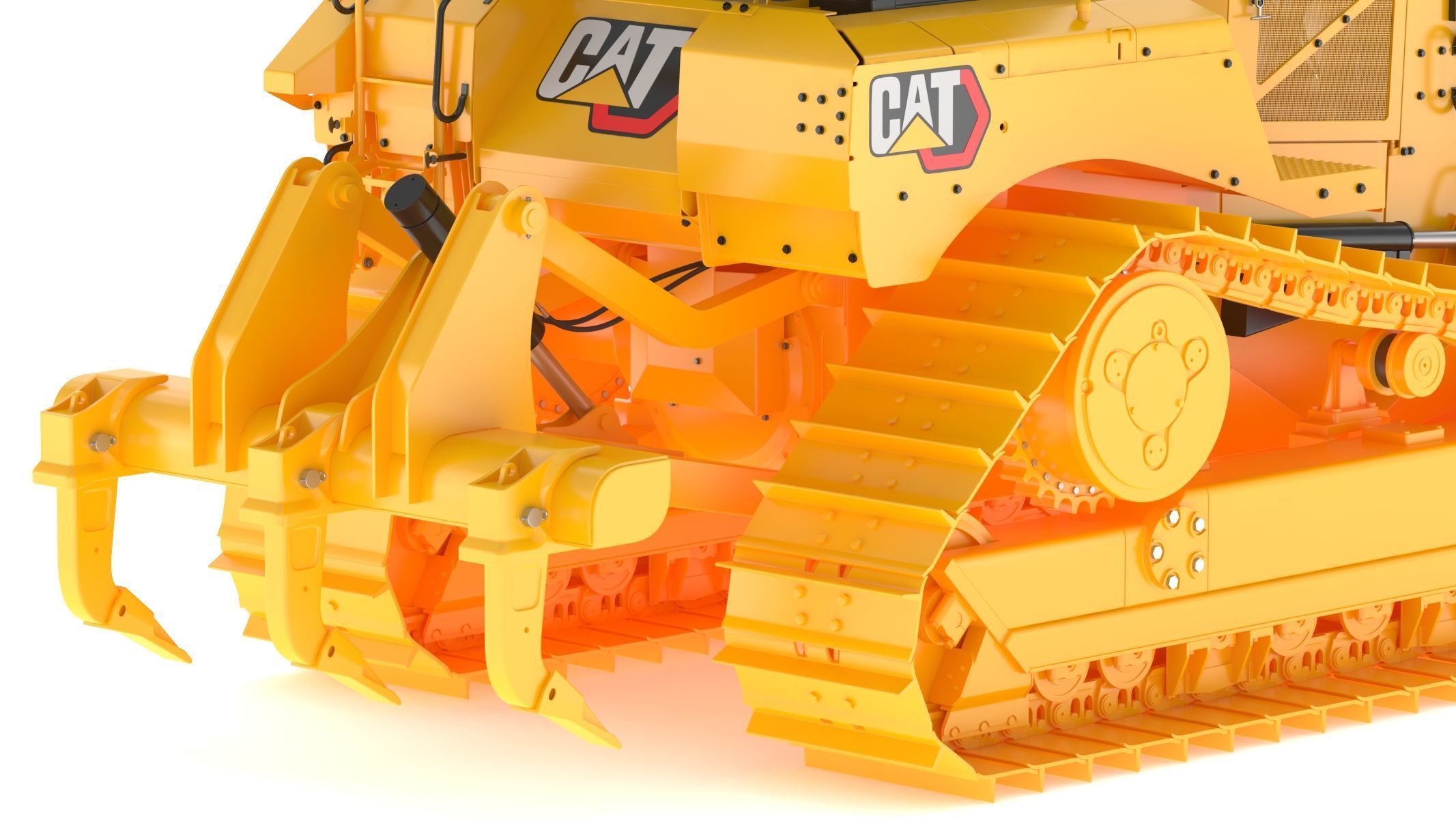 CAT Medium Dozers D6 XE 3D model_15