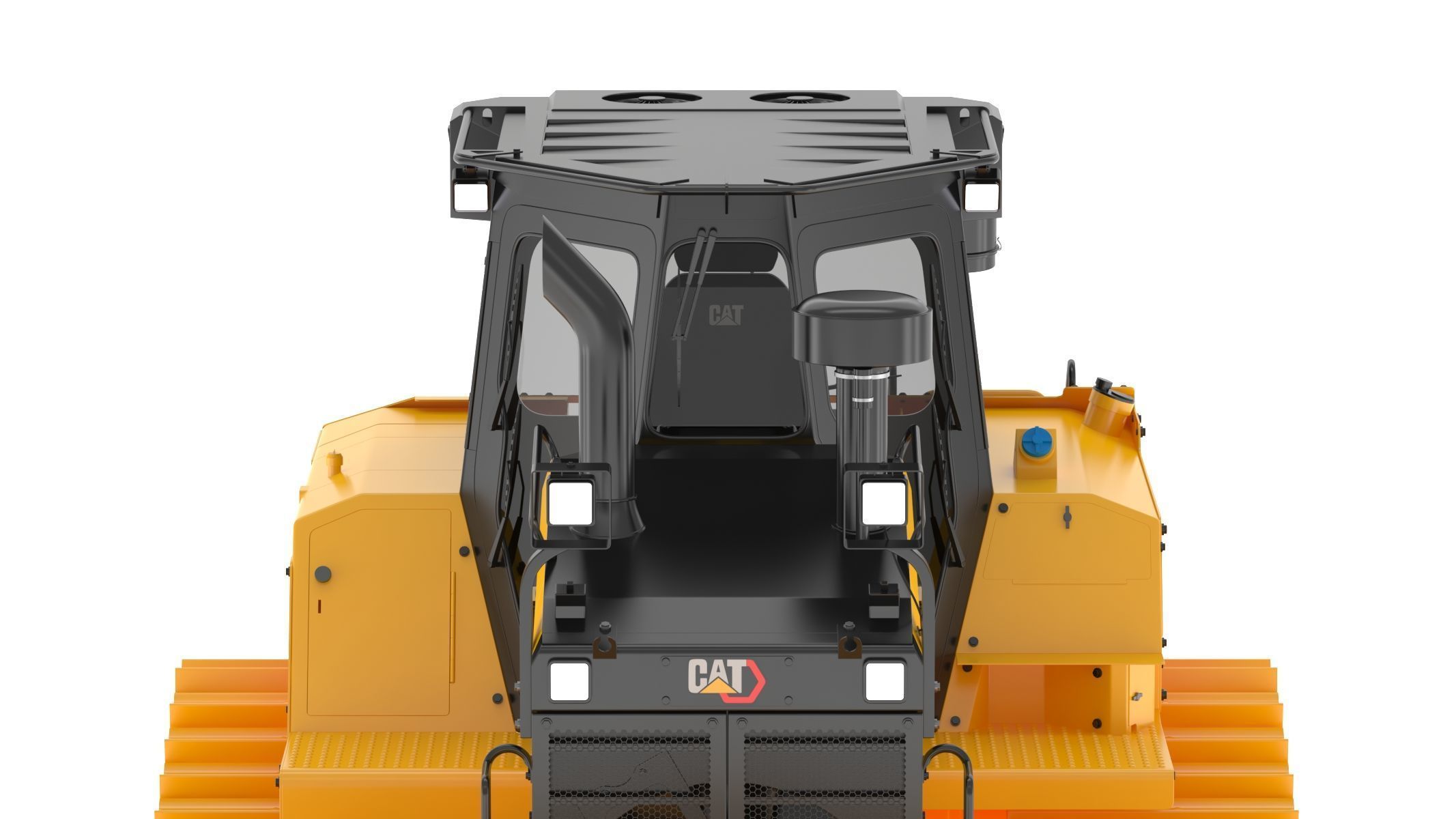 CAT Medium Dozers D6 XE 3D model_12