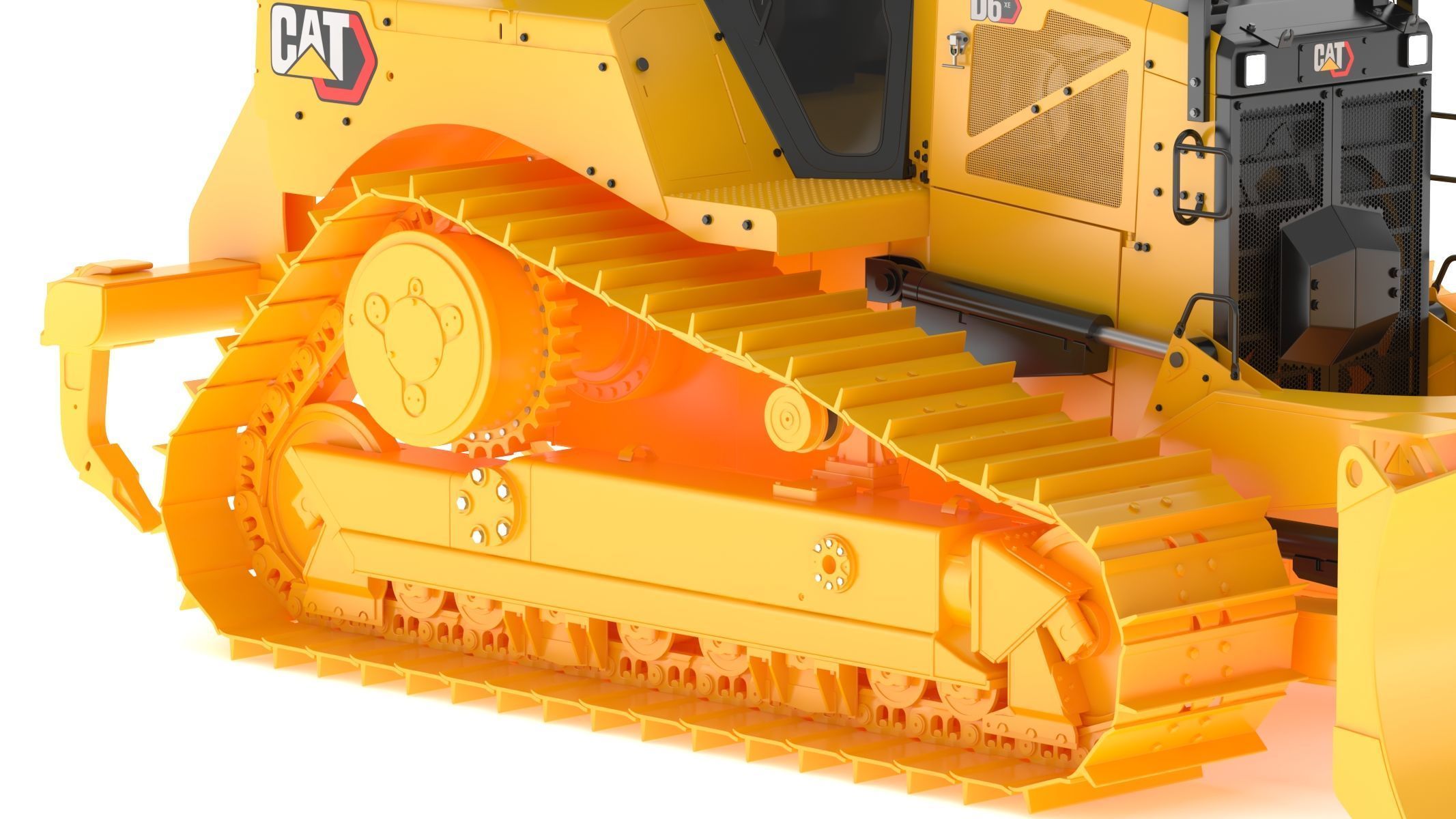 CAT Medium Dozers D6 XE 3D model_13