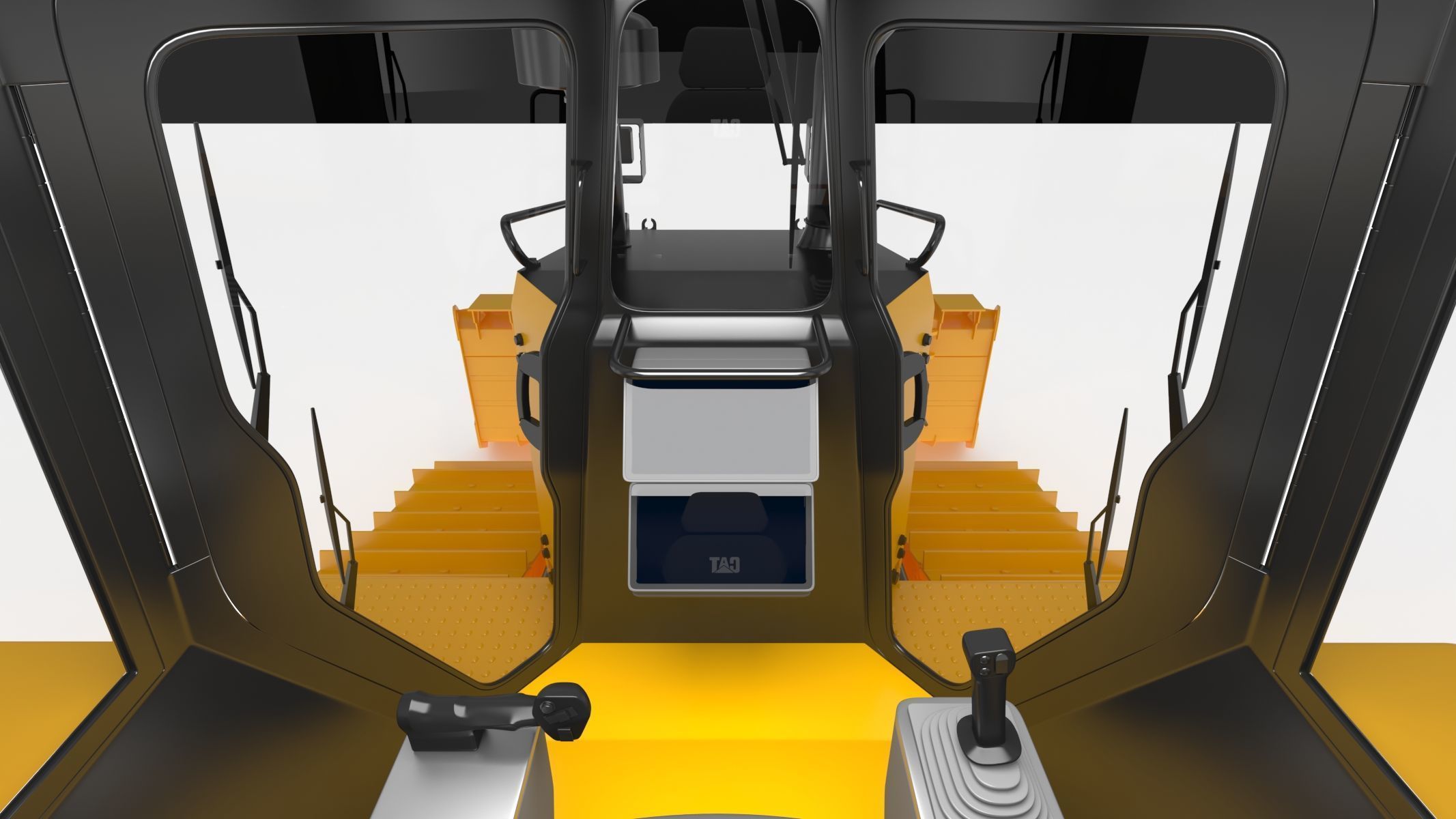 CAT Medium Dozers D6 XE 3D model_21