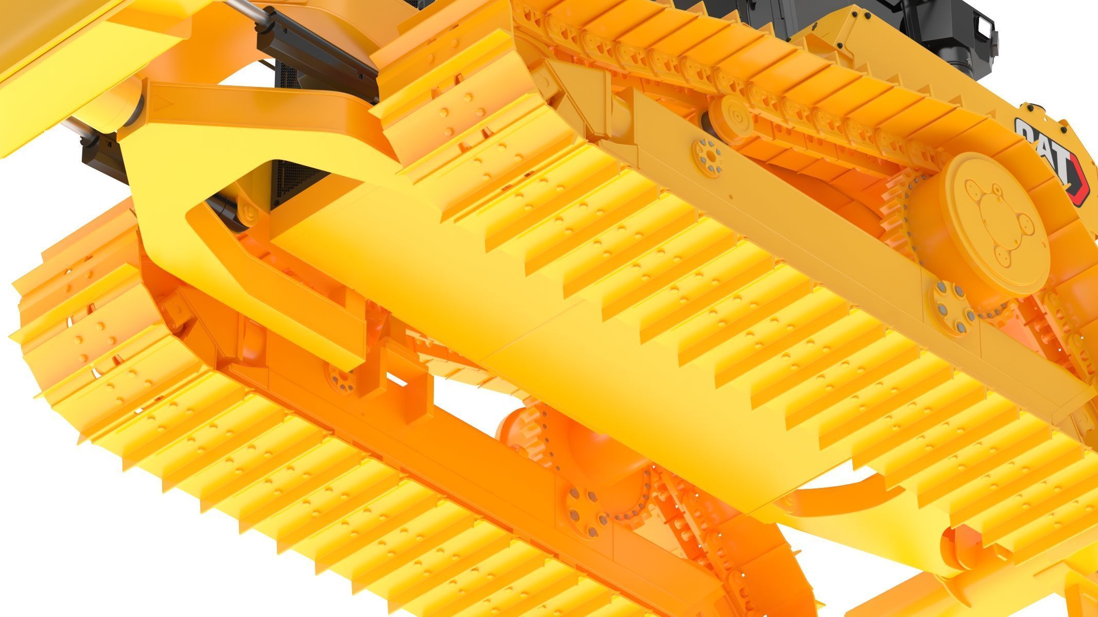 CAT Medium Dozers D6 XE 3D model_19