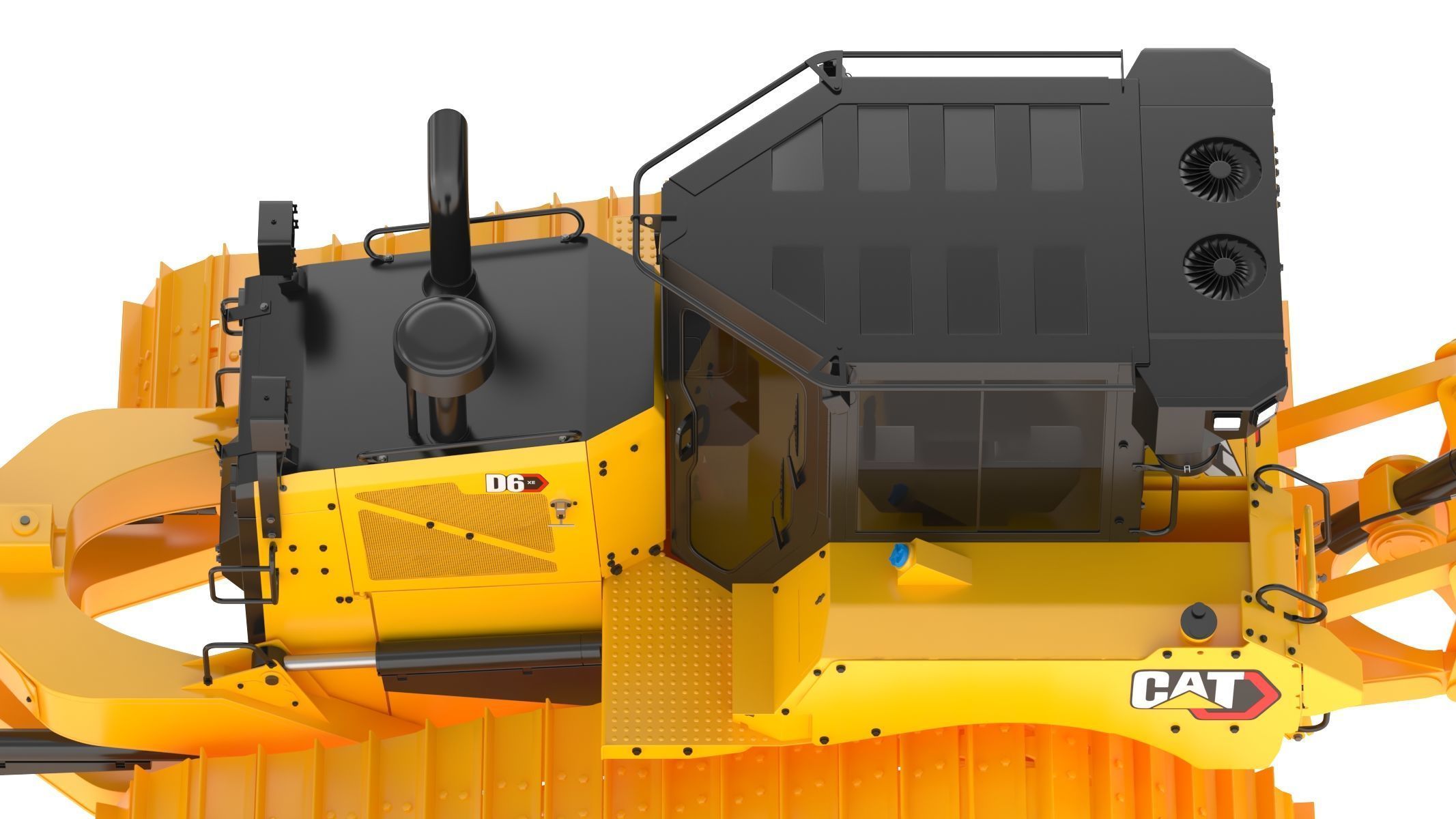 CAT Medium Dozers D6 XE 3D model_18