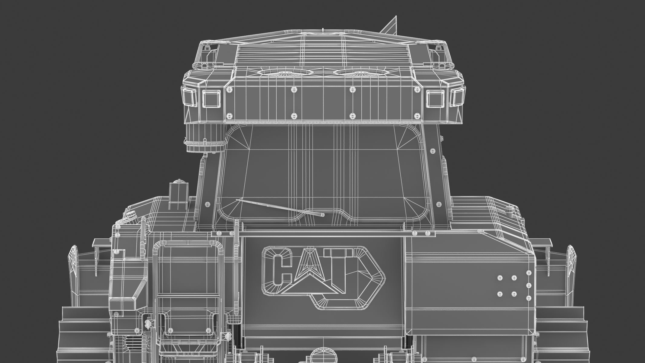CAT Medium Dozers D6 XE 3D model_38