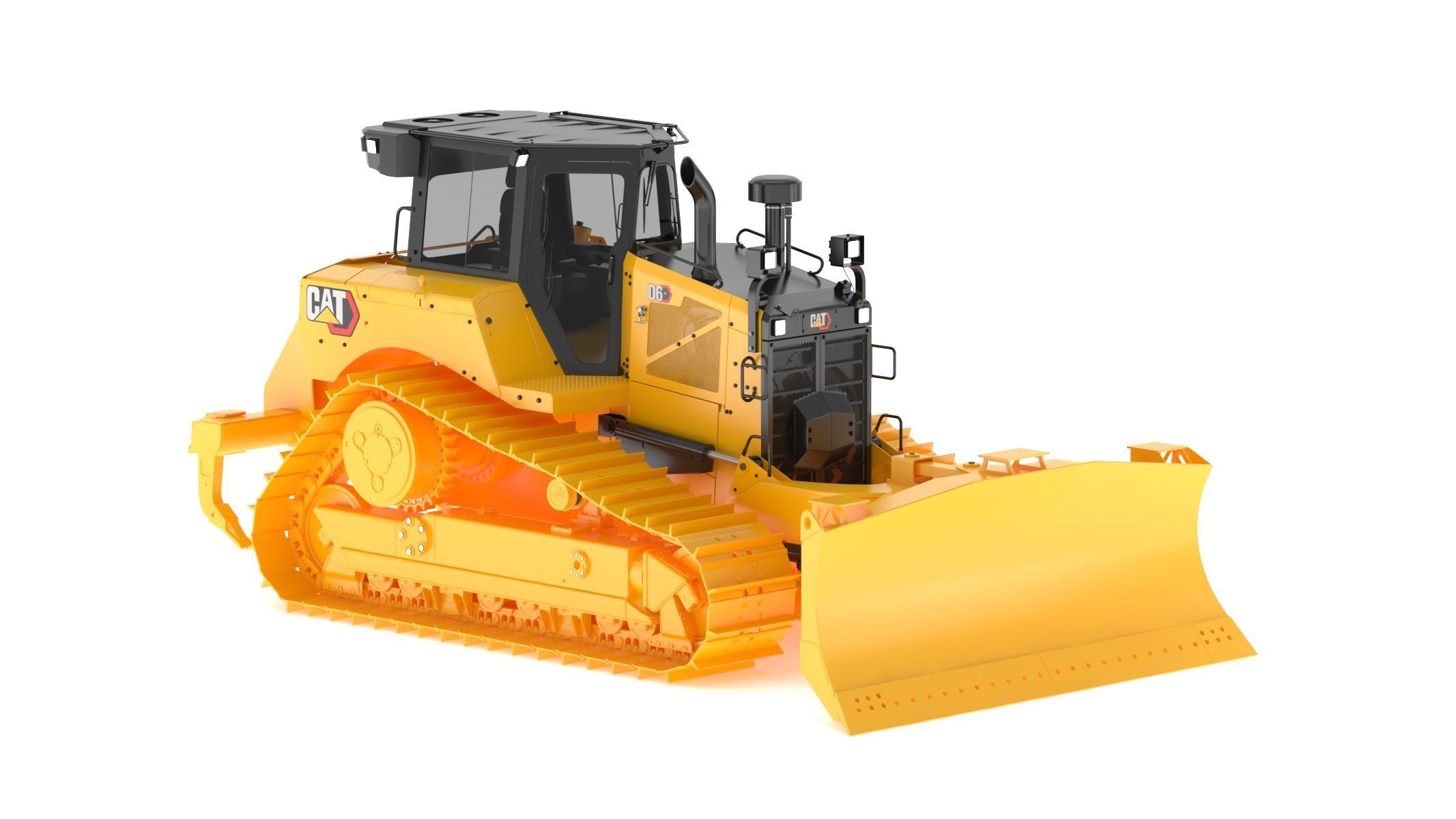 CAT Medium Dozers D6 XE 3D model_3