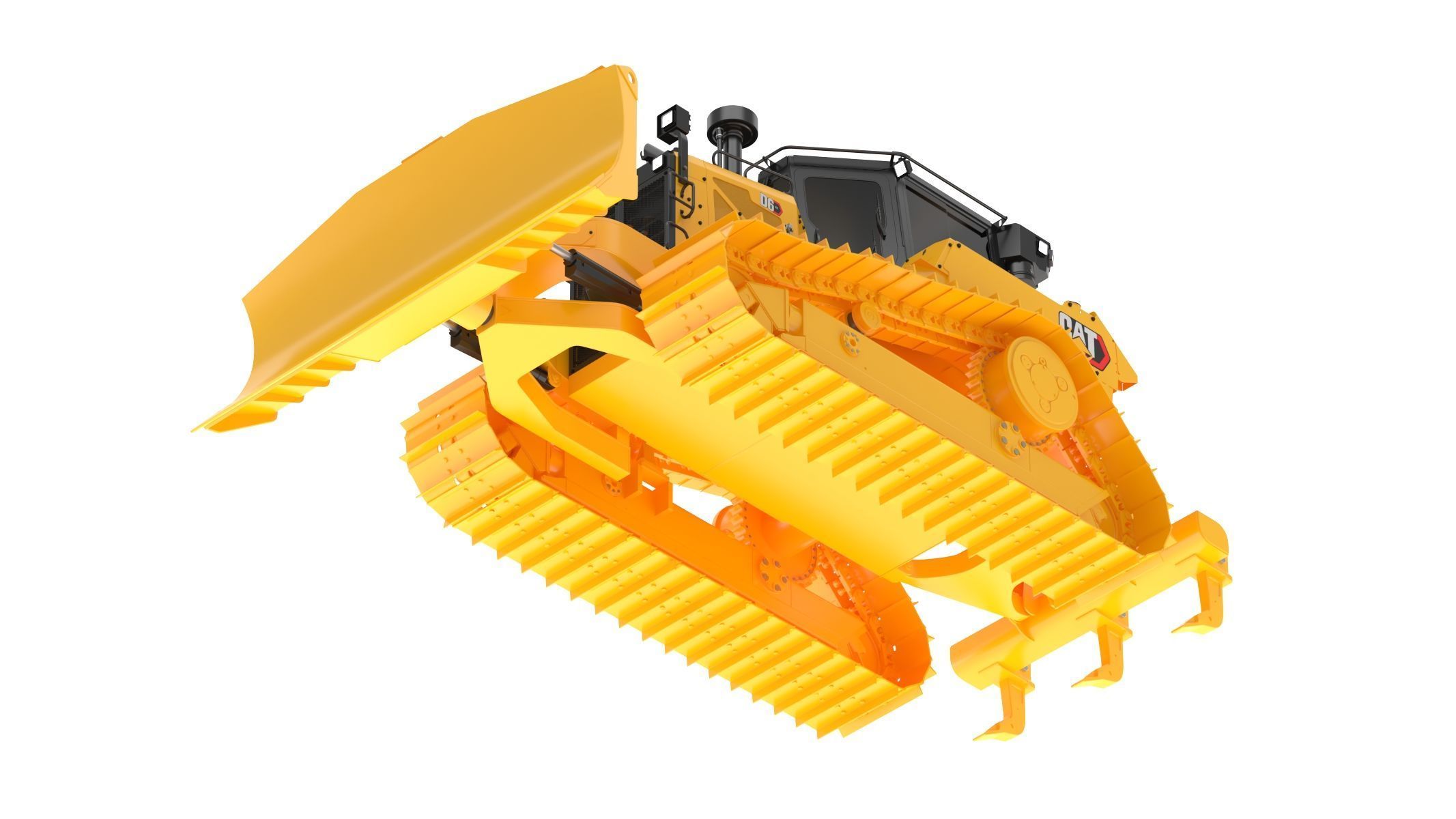 CAT Medium Dozers D6 XE 3D model_9