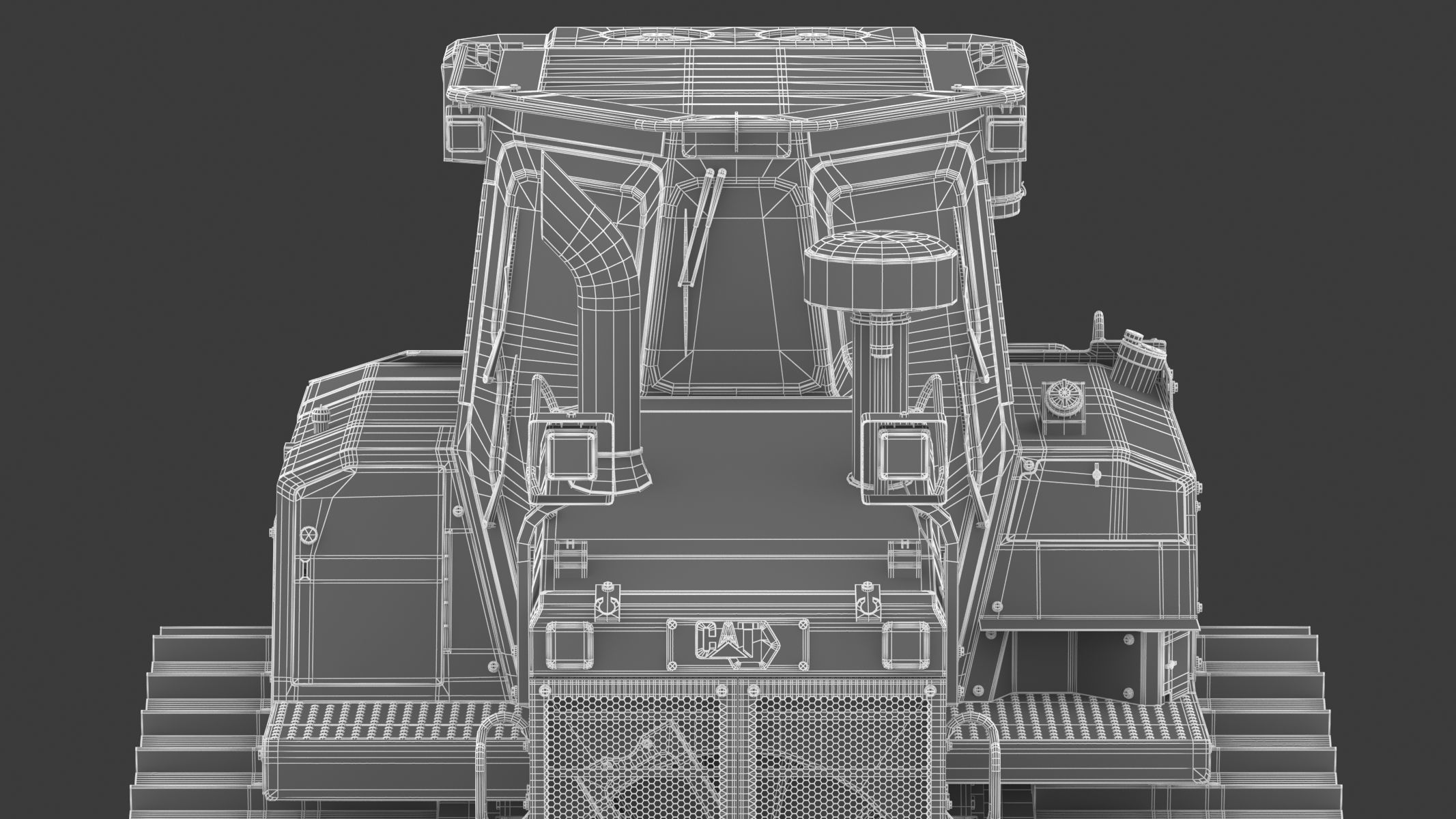 CAT Medium Dozers D6 XE 3D model_34