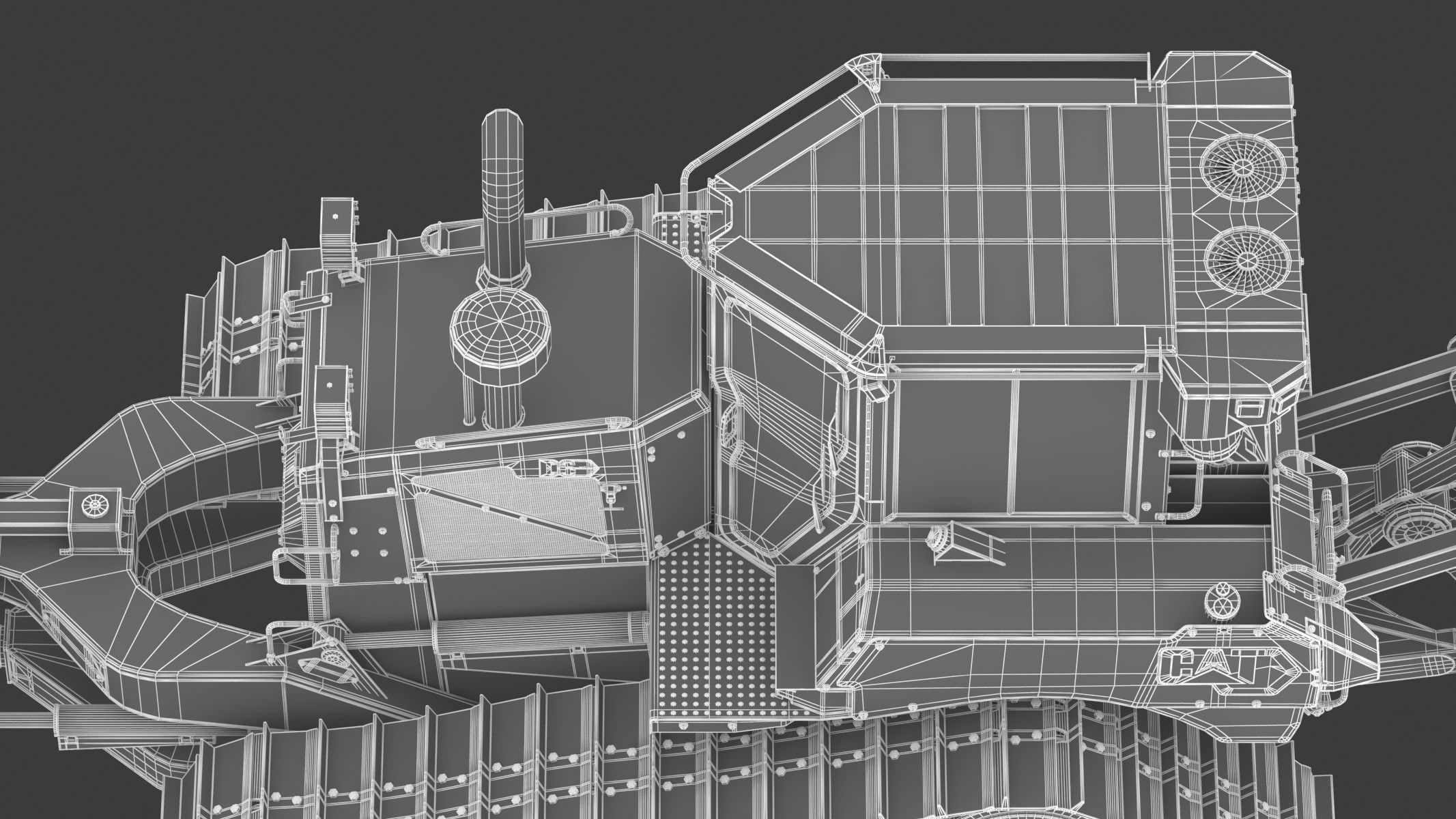 CAT Medium Dozers D6 XE 3D model_40