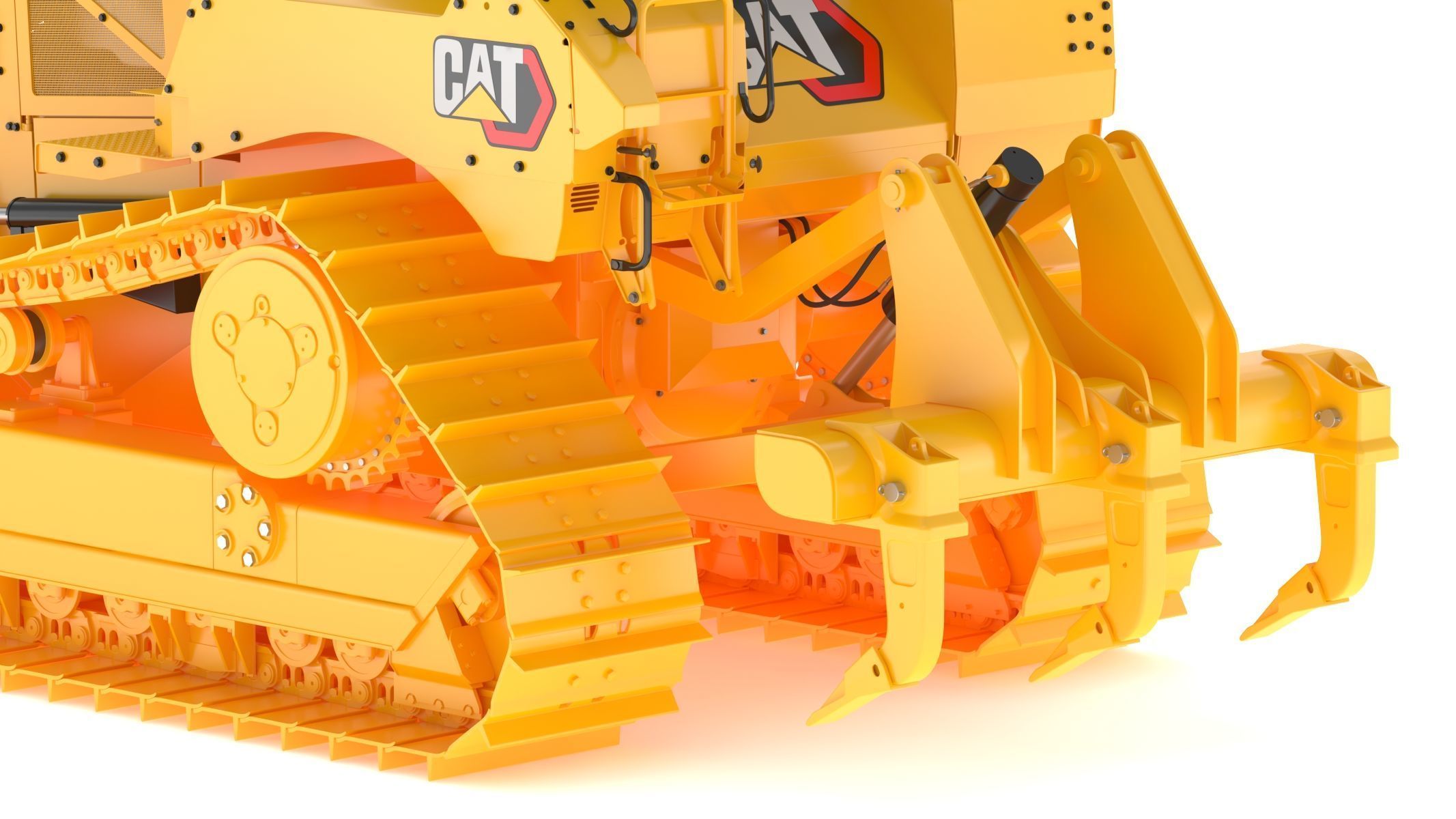 CAT Medium Dozers D6 XE 3D model_17