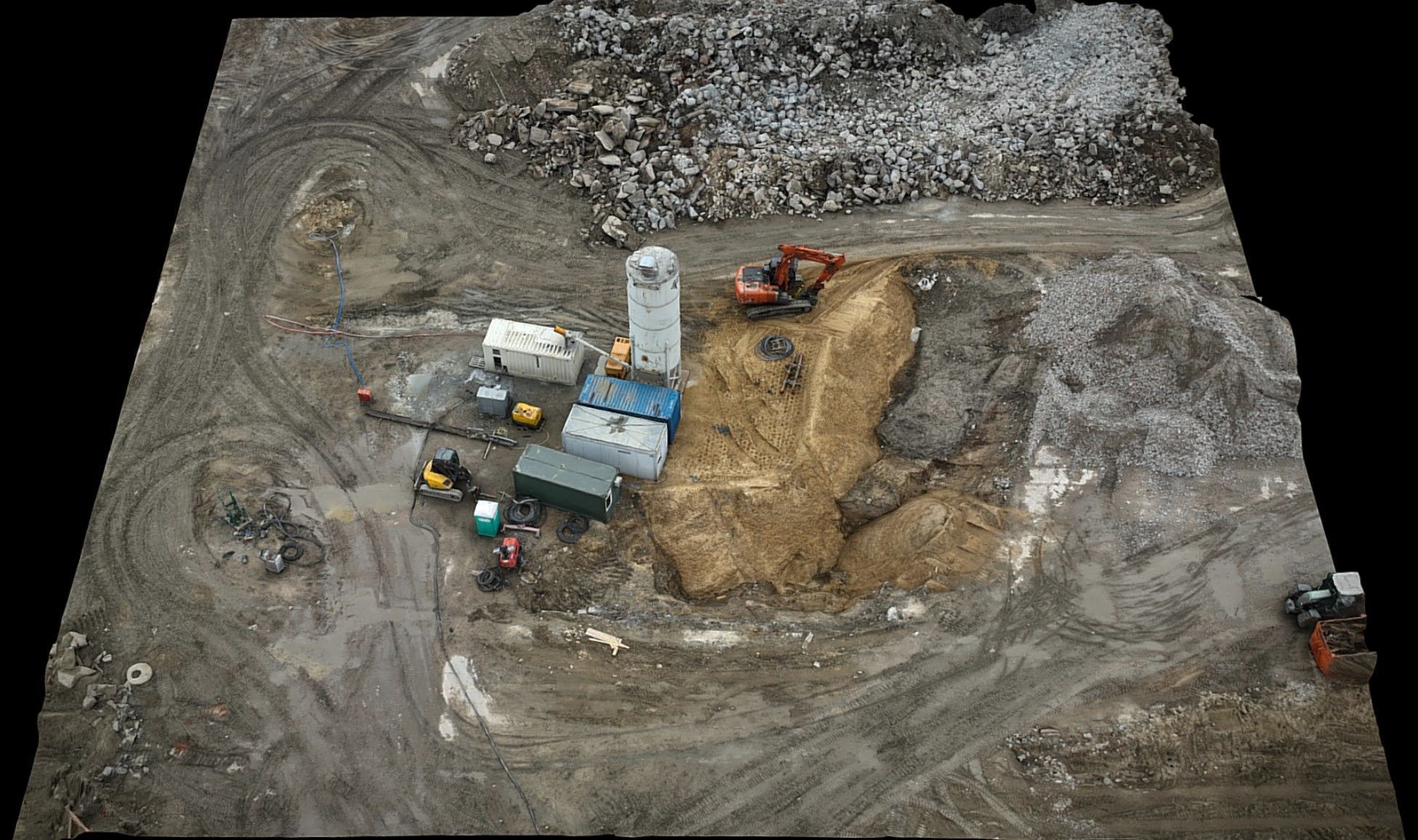 construction-site debris terrain machinery pt3 dronescan Low-poly 3D model_1