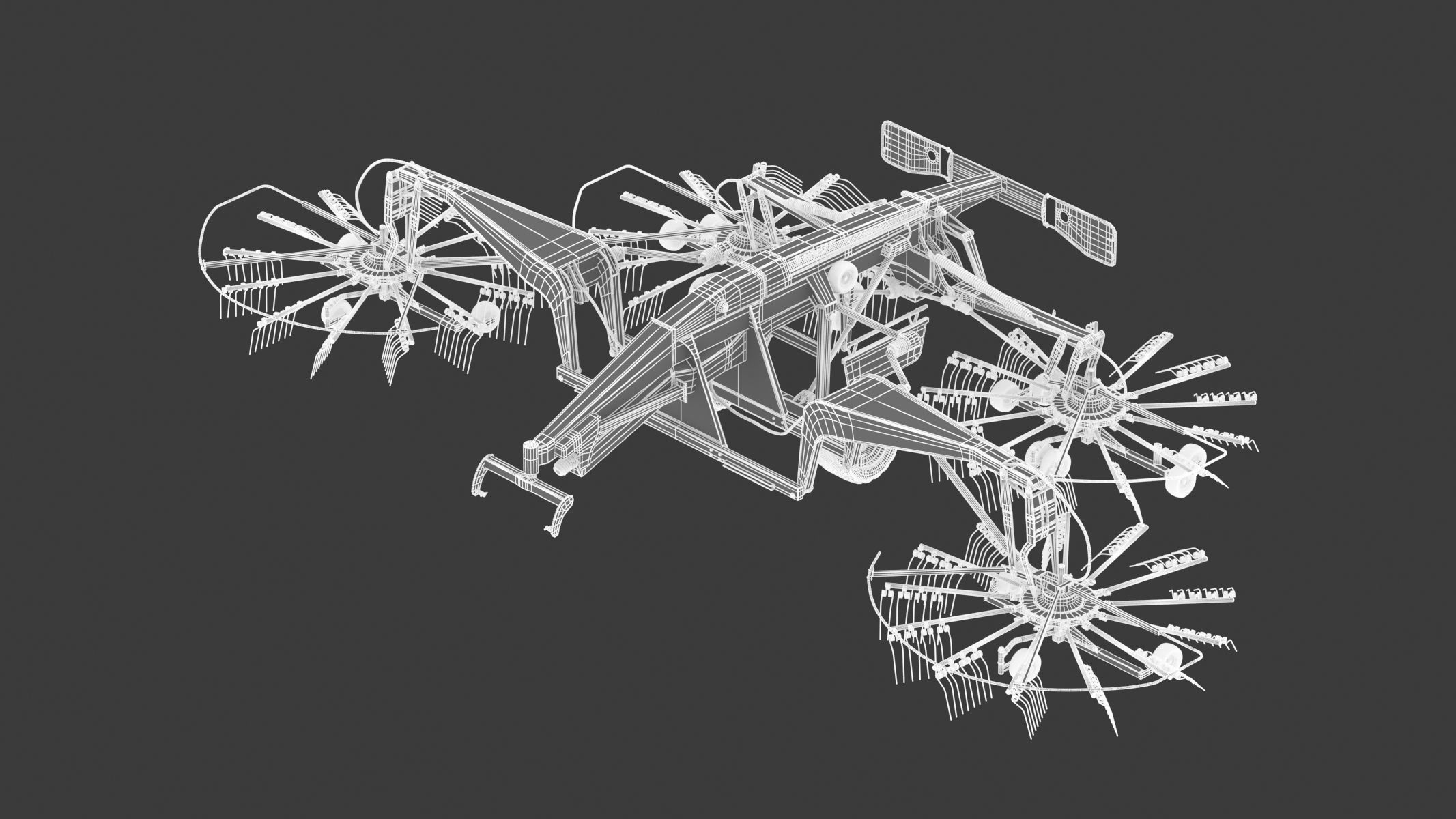 Fendt Former Rakes 3D model_23