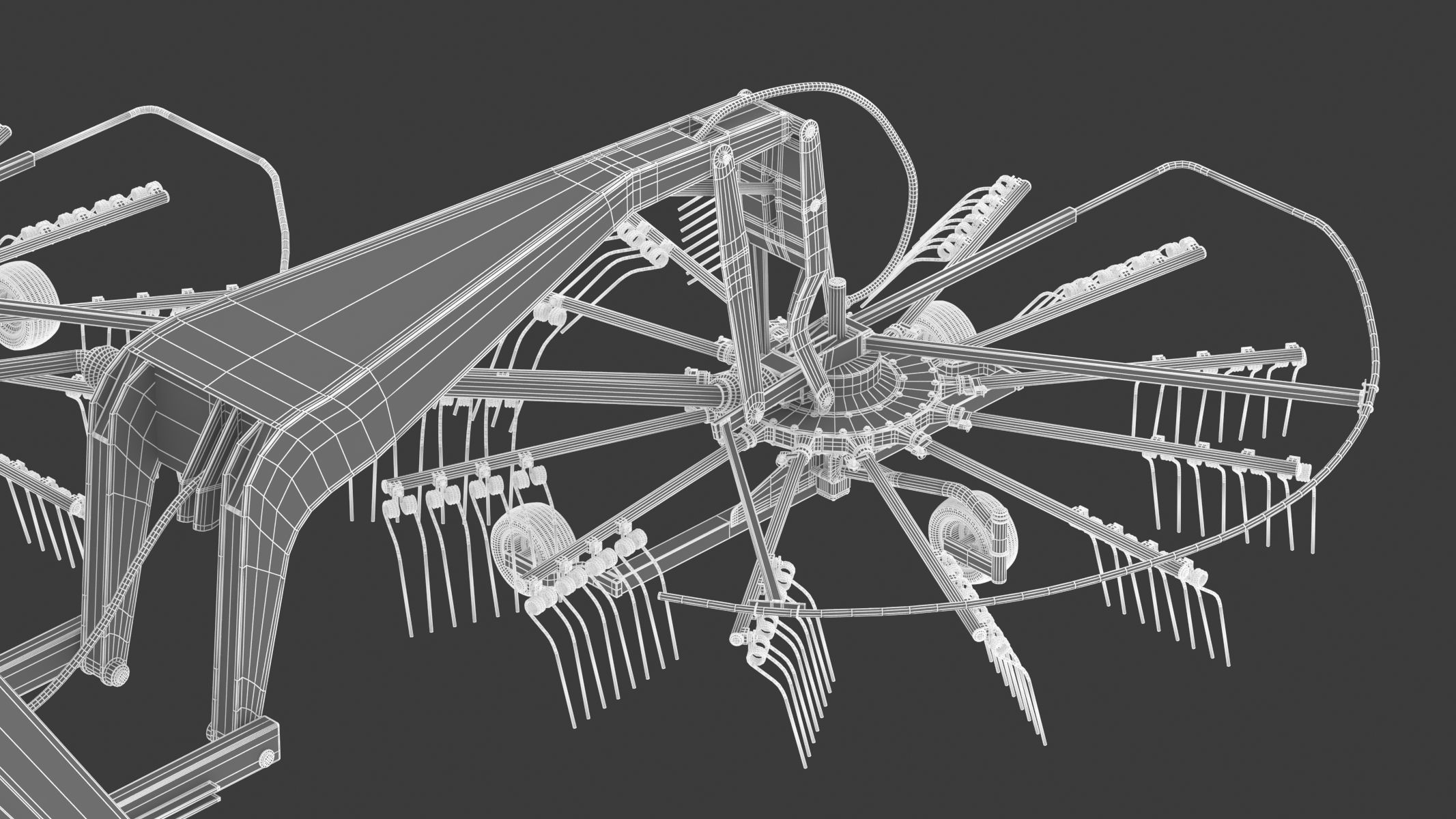 Fendt Former Rakes 3D model_35