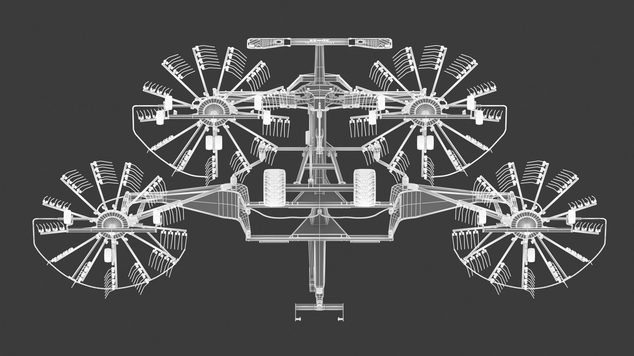 Fendt Former Rakes 3D model_28