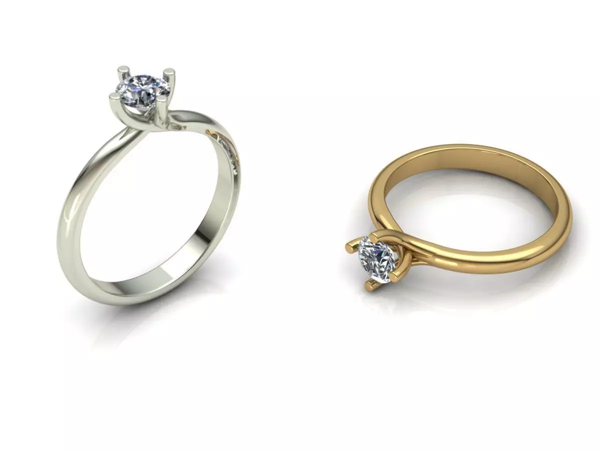 Jewelry Ring gold 3D print model_0