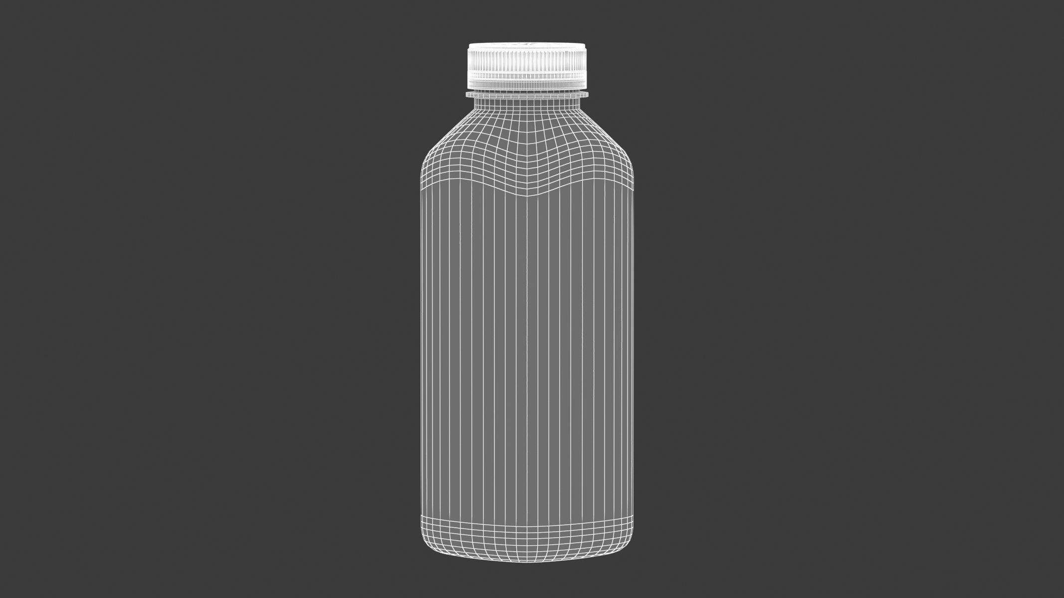 Square Bottle 010 3D model_6