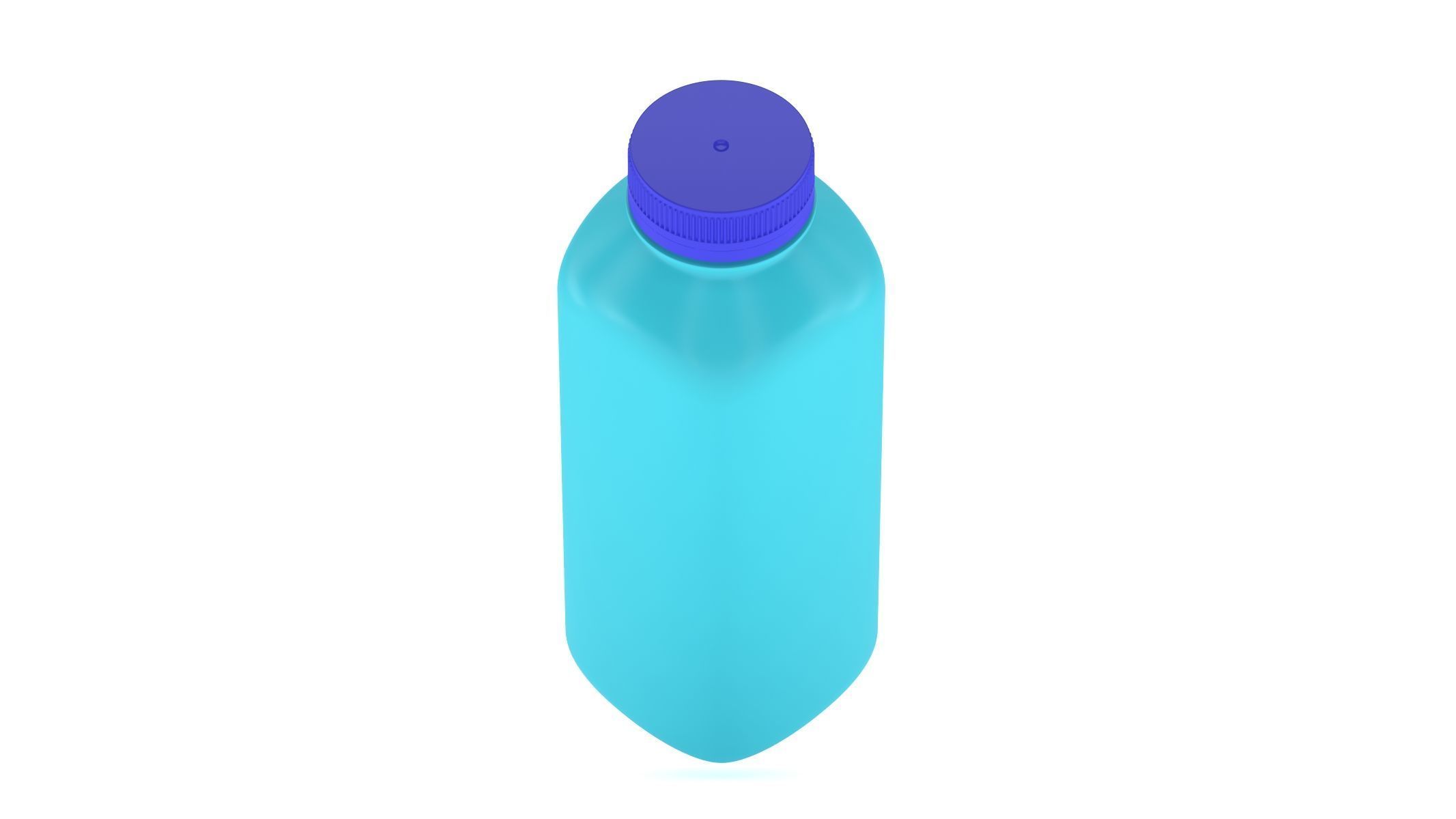 Square Bottle 010 3D model_3