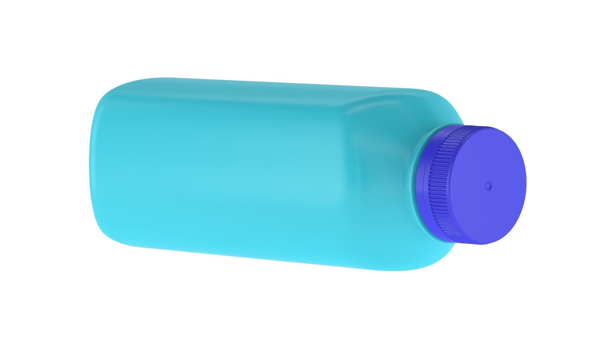 Square Bottle 010 3D model_2