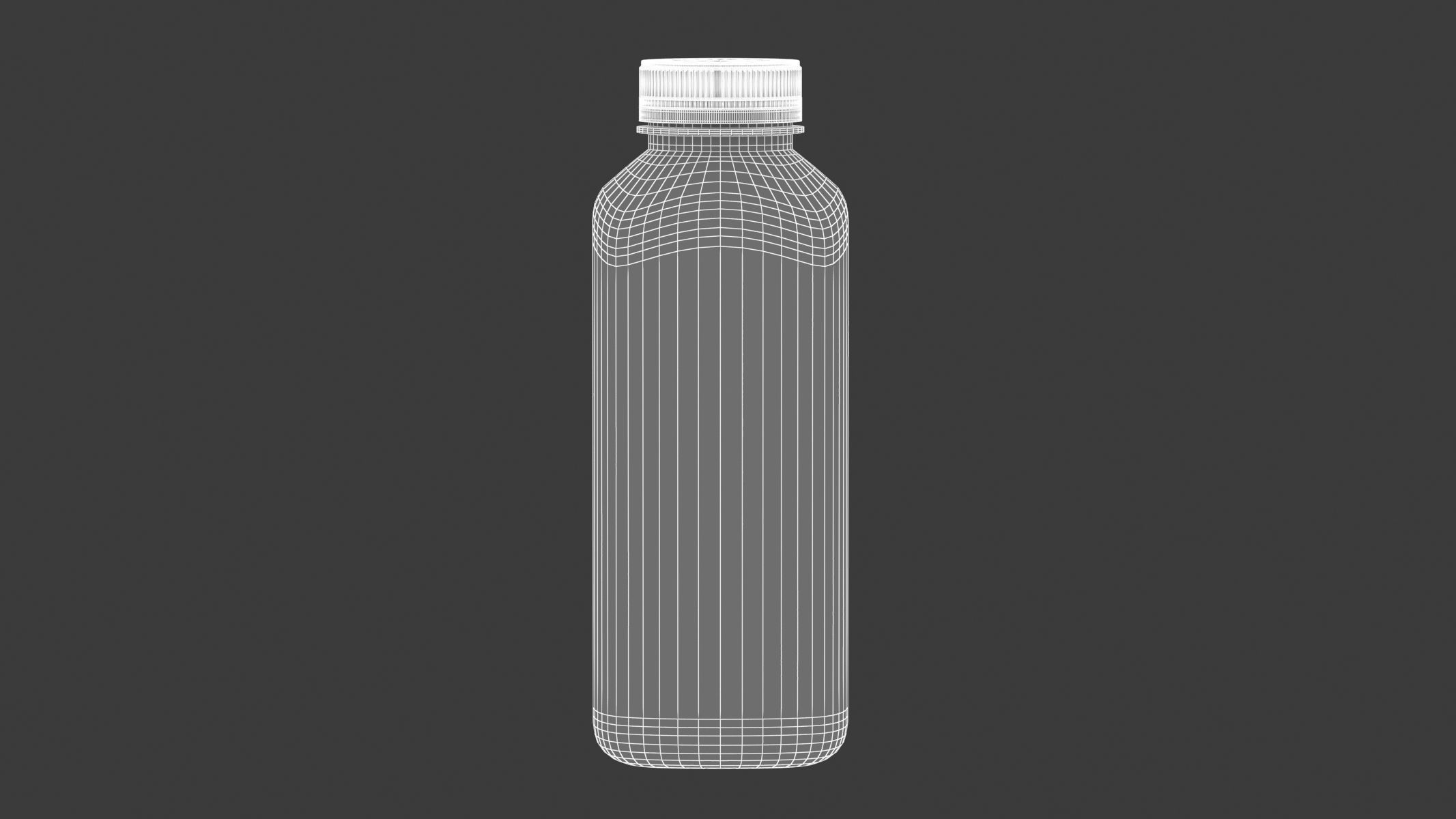 Square Bottle 010 3D model_5