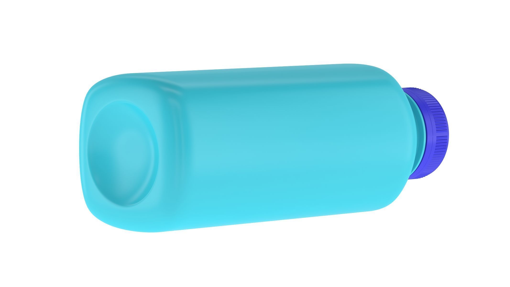 Square Bottle 010 3D model_4