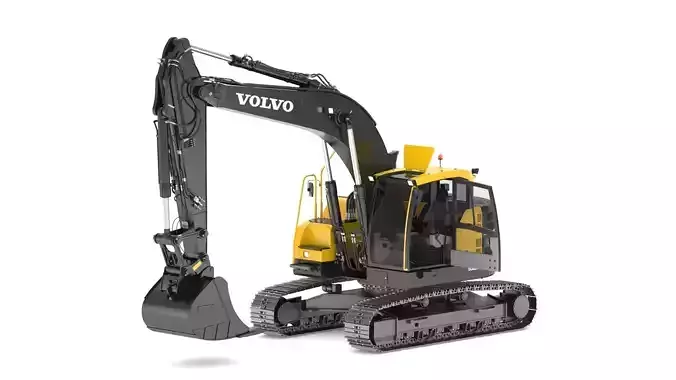 Volvo ECR 235 EL Excavator 3D model