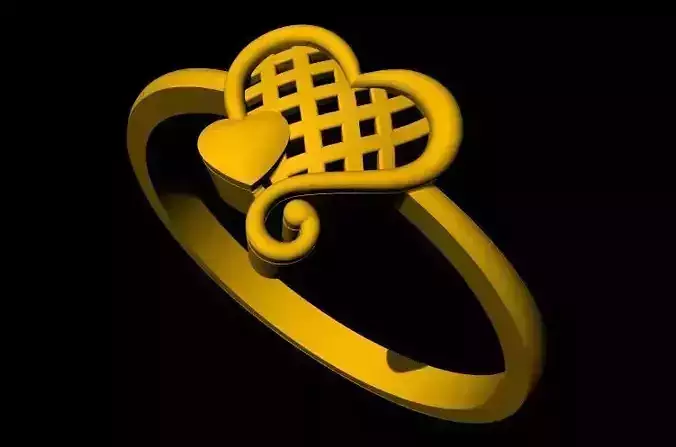 Heart Ring 3dm file