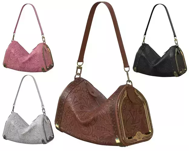 Louis Vuitton Horseshoe Speedy 30 Bag Low-poly 3D model