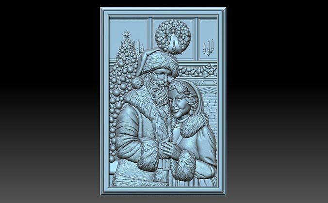 Mr  and Mrs  Santa 3D print model