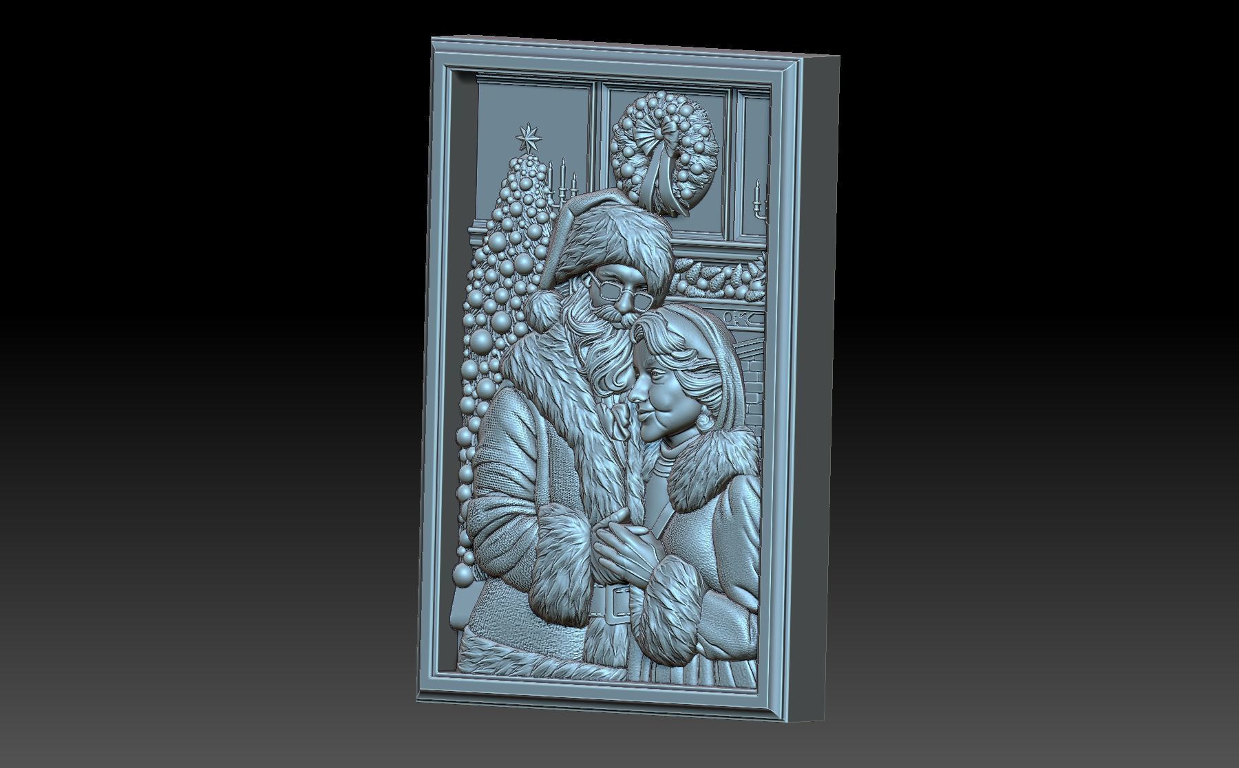 Mr  and Mrs  Santa 3D print model_4