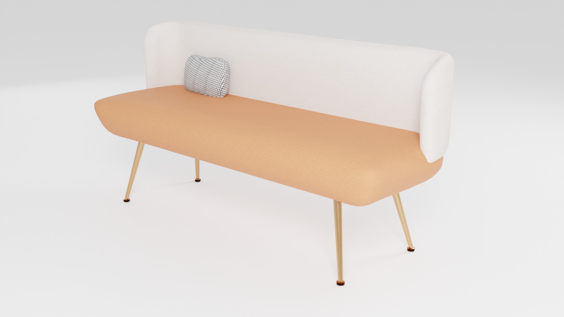 Compact sofa in Scandinavian style 3D model_4