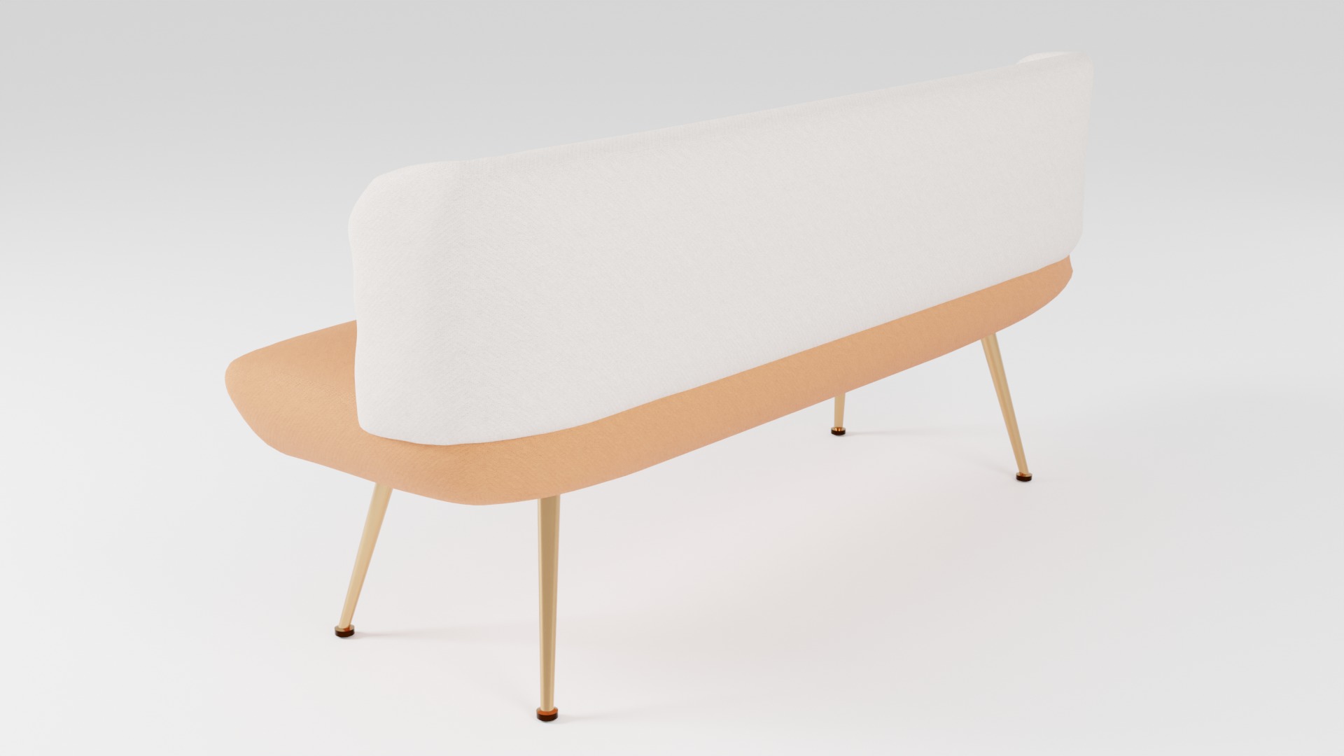 Compact sofa in Scandinavian style 3D model_3